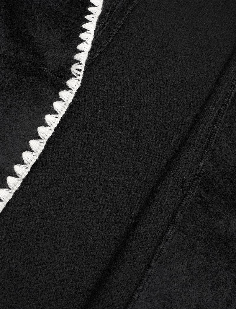 Object - OBJLOLA LS LO JACKET E AU DIV - wolljacken - black - 4