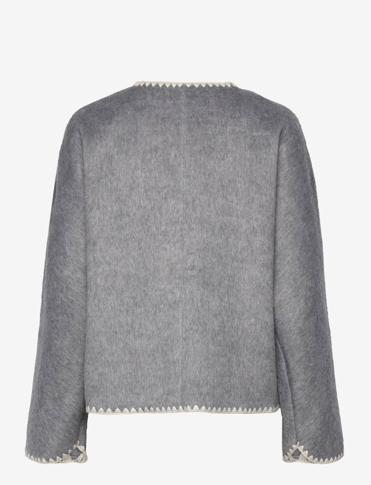 Object - OBJLOLA LS LO JACKET E AU DIV - herbstjacken - light grey melange - 1