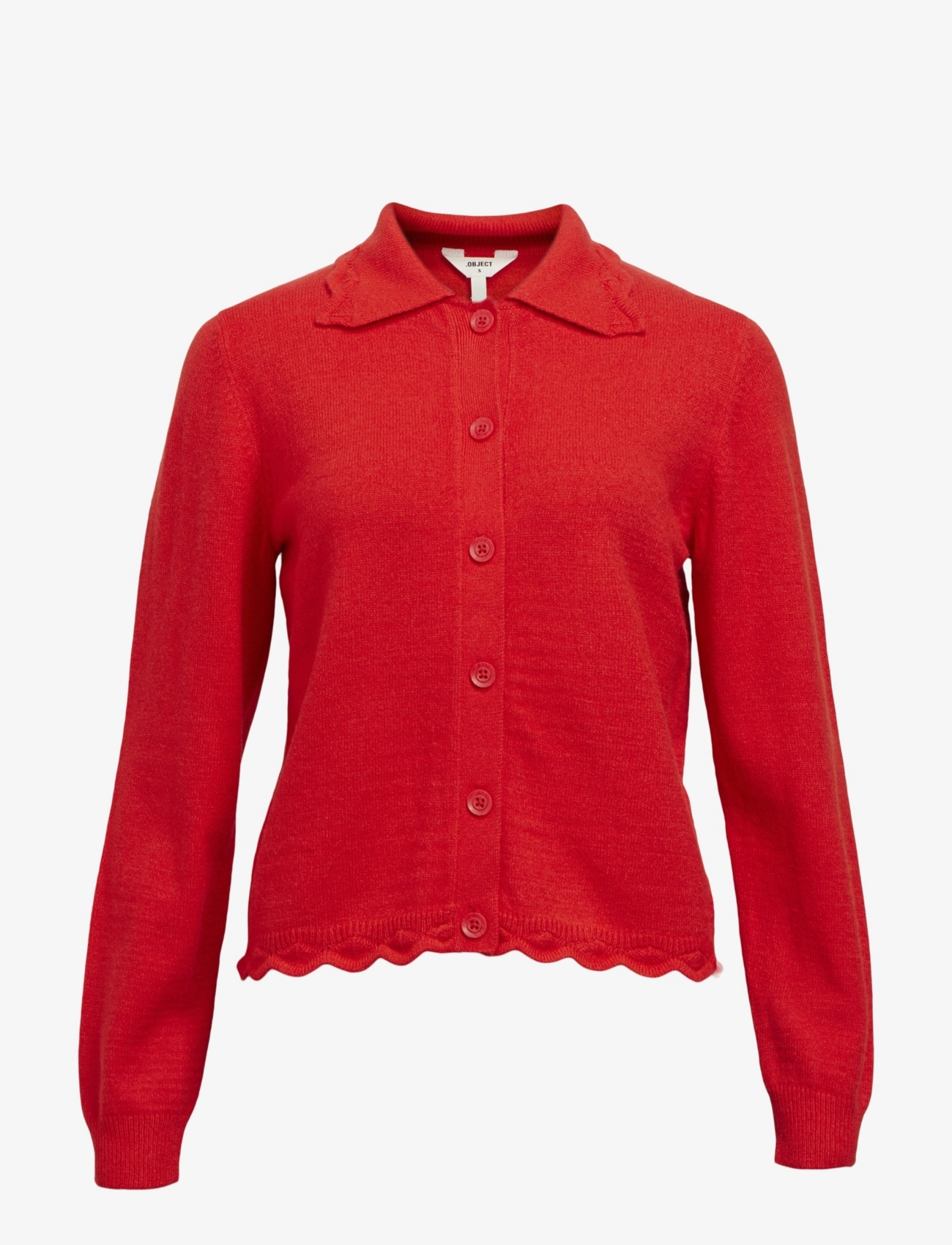 Object OBJLENE LS RE CARDIGAN E AU 24 - Kudumid - FLAME SCARLET / red