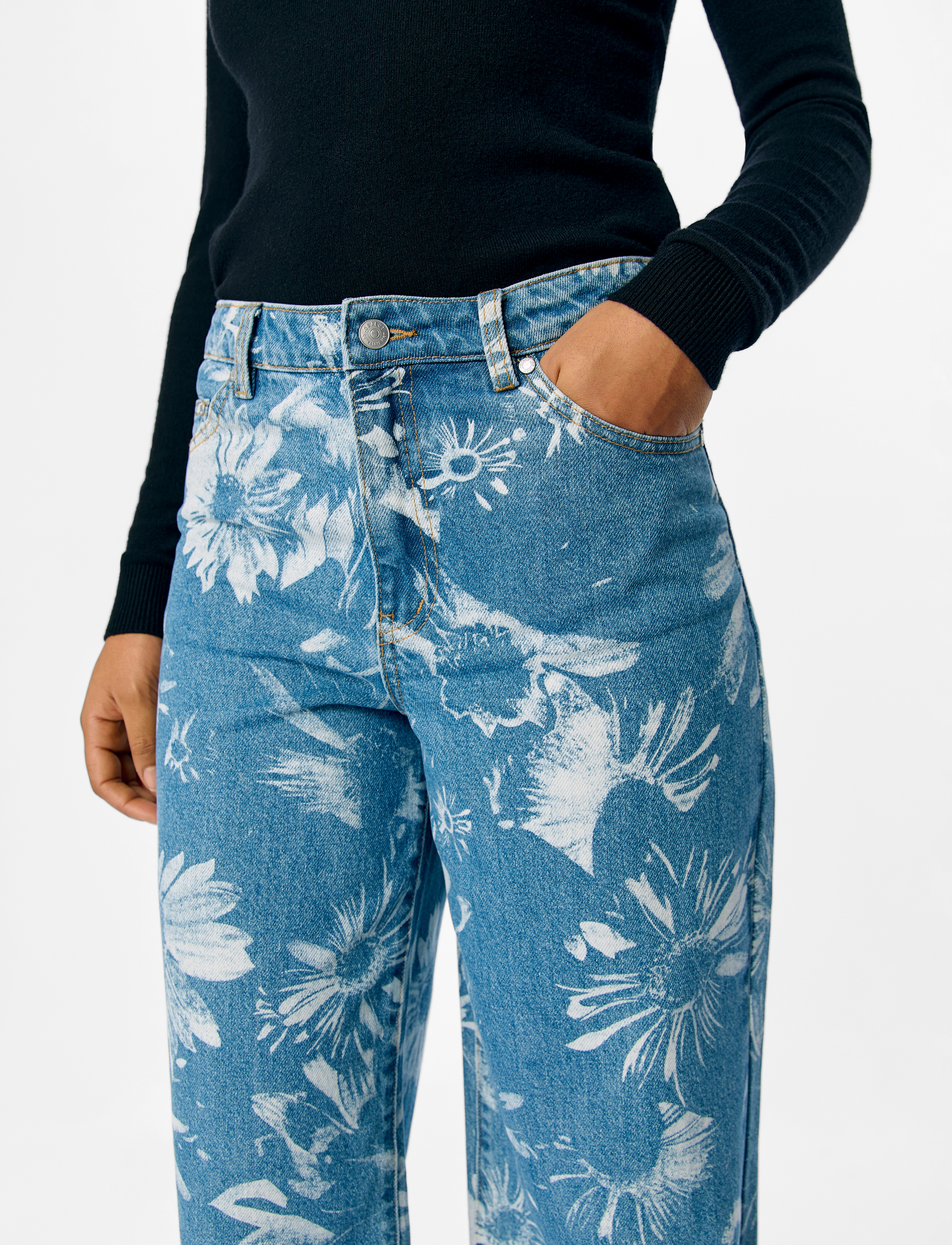 Object - OBJSAVA EMEL STRAIGHT JEANS 137 - hosen mit weitem bein - medium blue denim - 4
