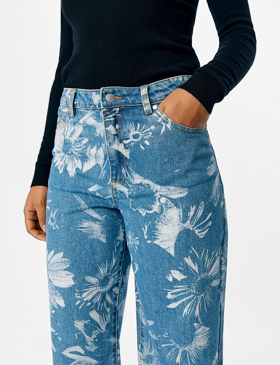 Object - OBJSAVA EMEL STRAIGHT JEANS 137 - hosen mit weitem bein - medium blue denim - 4