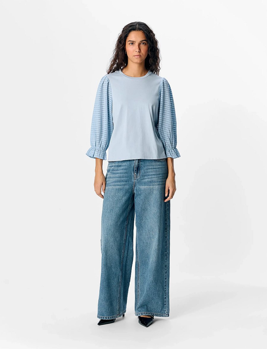 Object - OBJELIA LO 3/4 TOP 137 - pikkade varrukatega pluusid - kentucky blue - 3