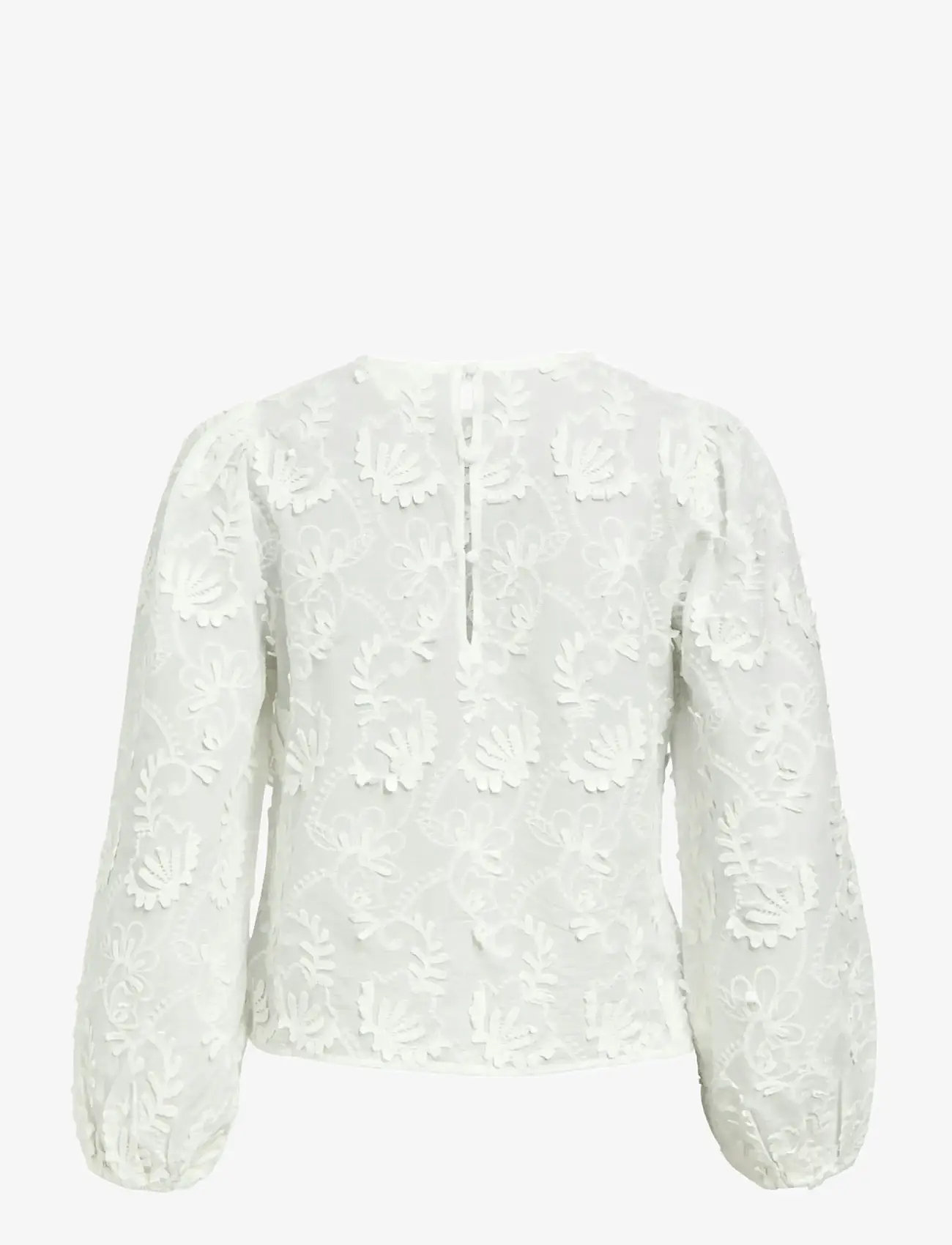 Object - OBJMYA RE L/S TOP NOOS - pikkade varrukatega pluusid - cloud dancer - 2