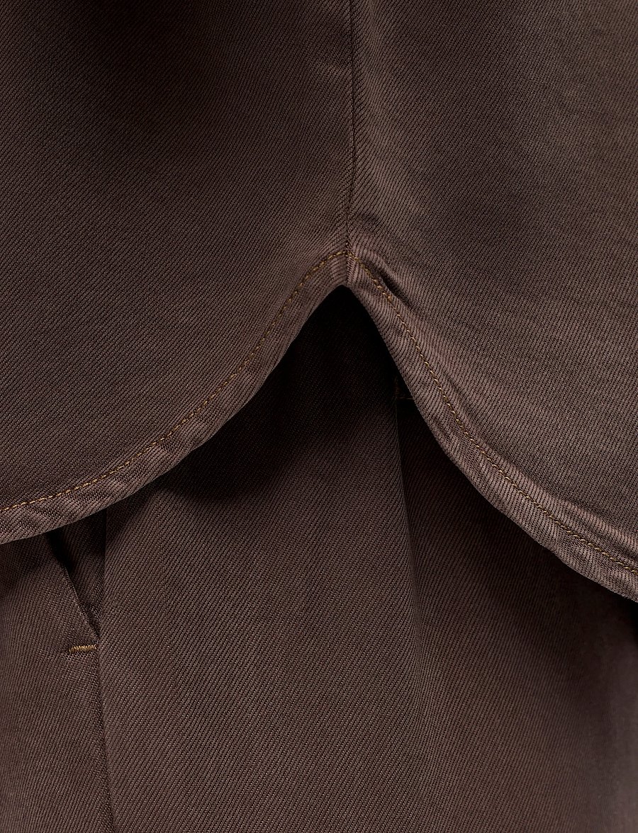 Object - OBJFRAME 2/4 RE DENIM SHIRT NOOS - jeanshemden - seal brown - 5