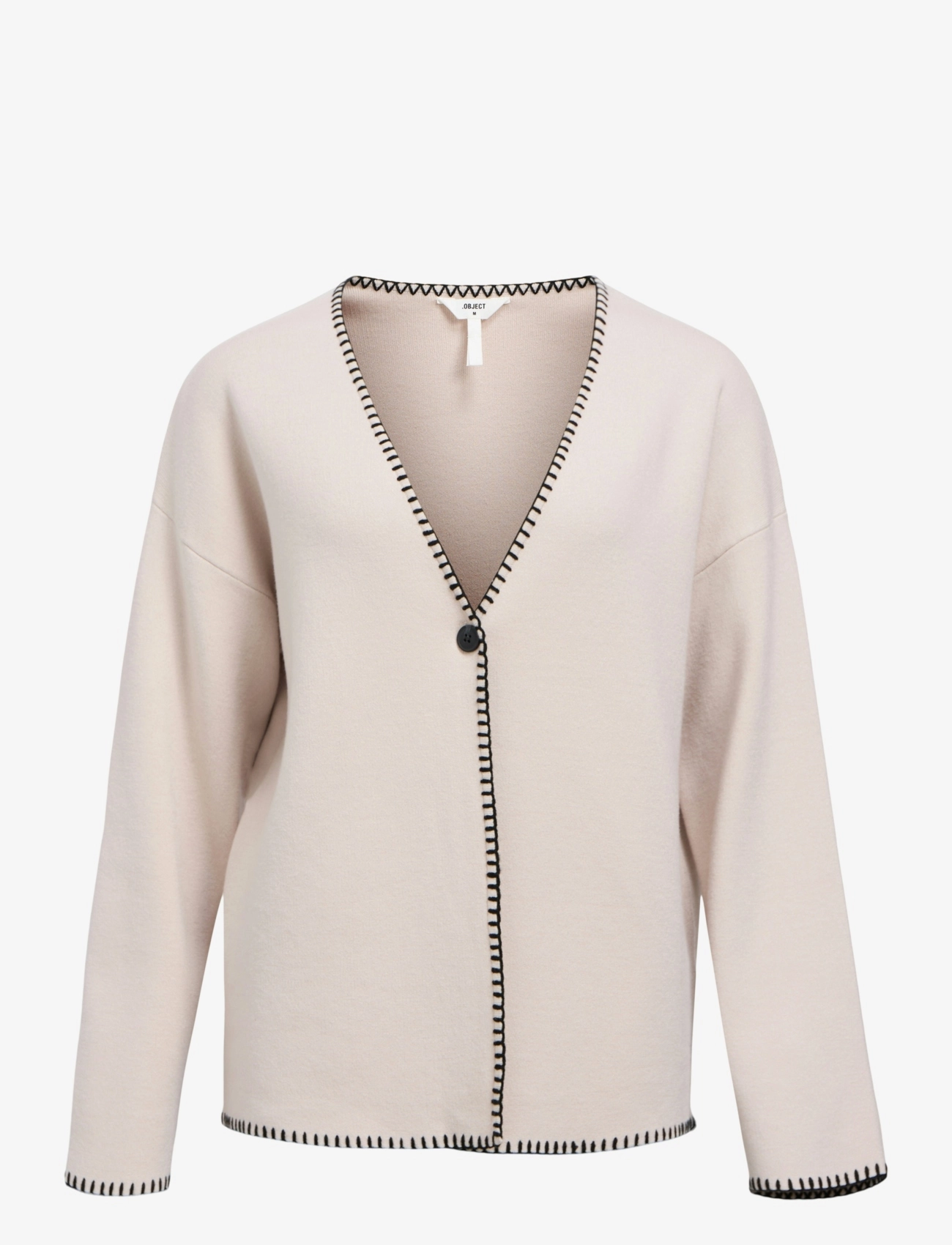 Object OBJREYNARD LS STICH CARDIGAN E DIV - Kudumid - SILVER GRAY / grey