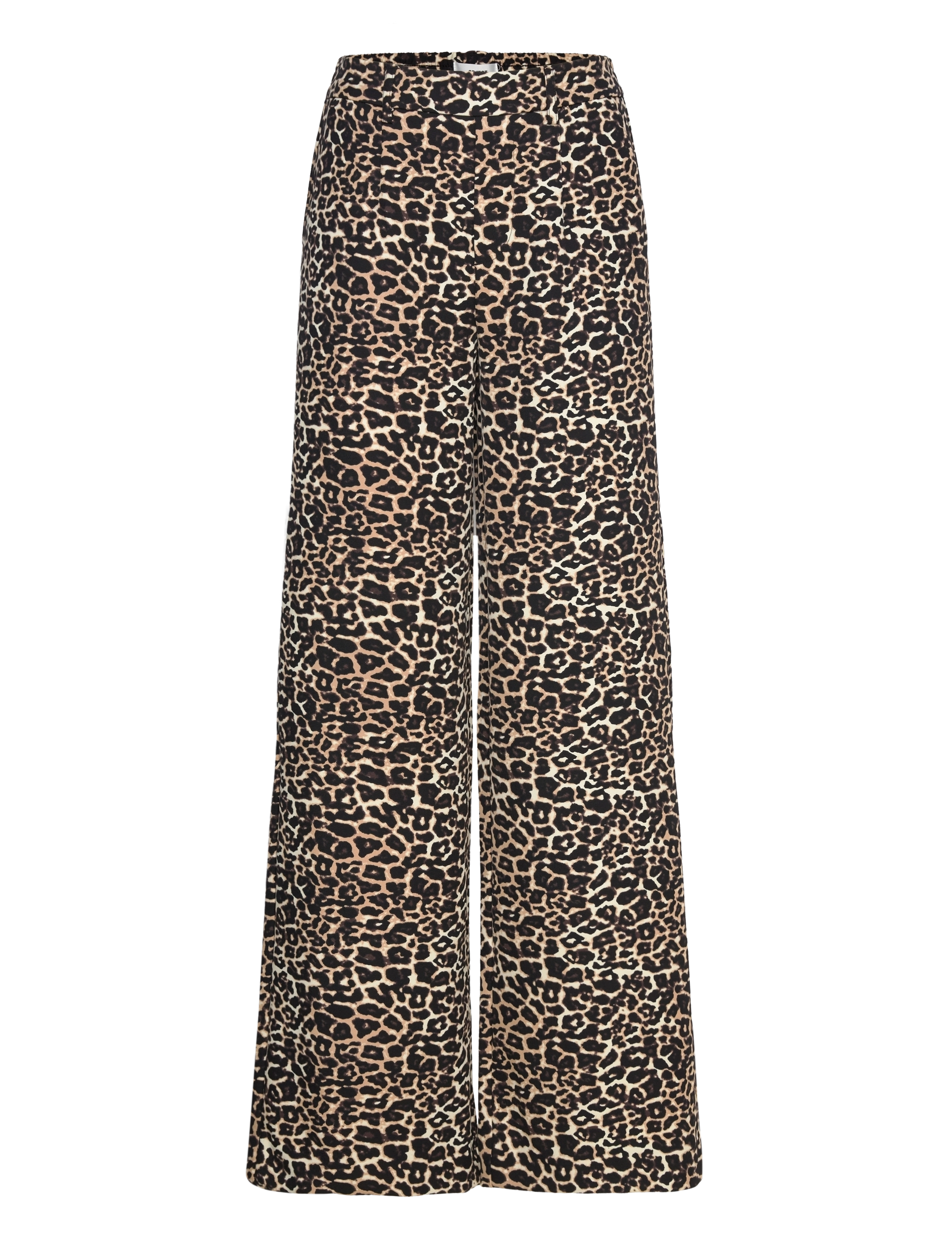 OBJECT Objalba Lisa Wide Hose Print Noos Beige - 34 - Damen
