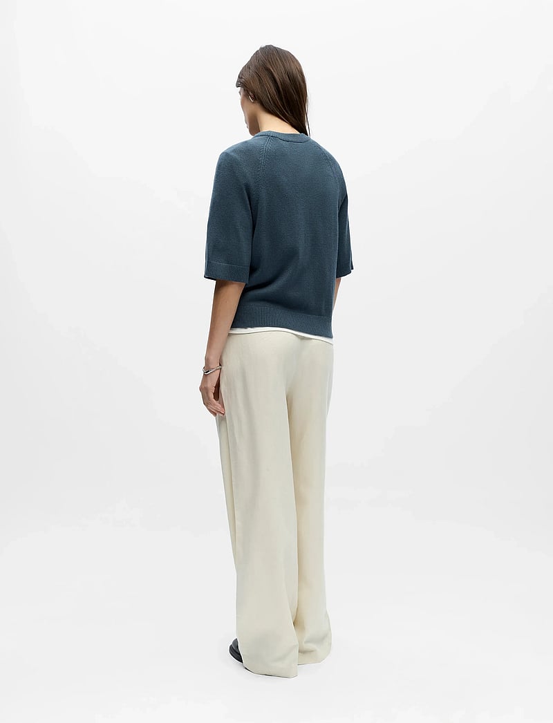 Object - OBJLANEY RUBIN SS PULLOVER NOOS - stickade tröjor - dark slate - 2