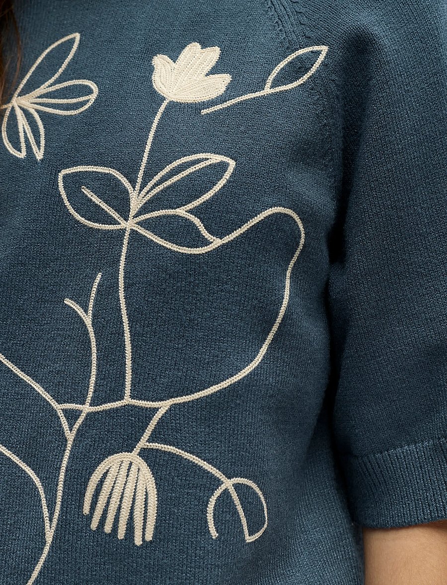 Object - OBJLANEY RUBIN SS PULLOVER NOOS - sviitrid - dark slate - 4