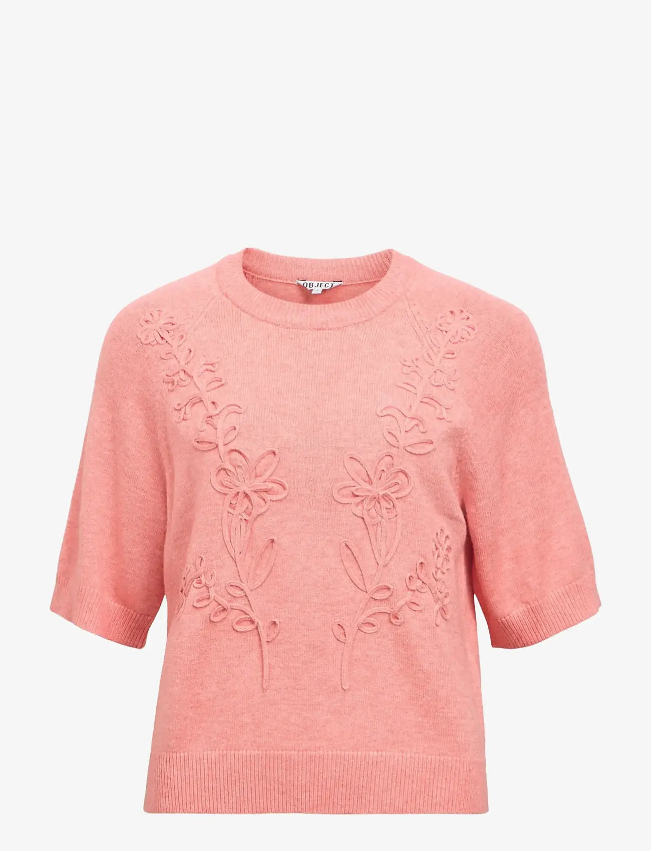 Object - OBJLANEY RUBIN SS PULLOVER NOOS - stickade tröjor - lantana - 1