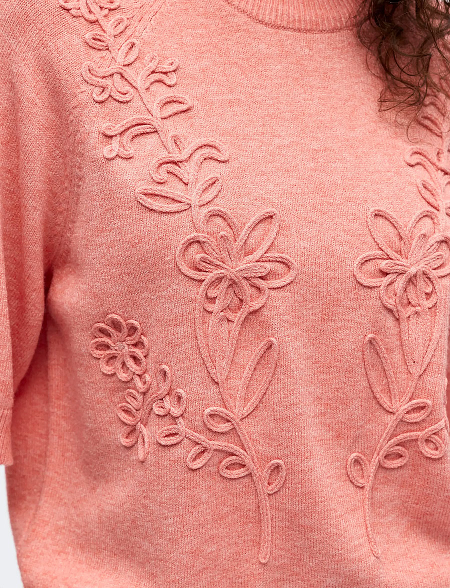 Object - OBJLANEY RUBIN SS PULLOVER NOOS - sviitrid - lantana - 4