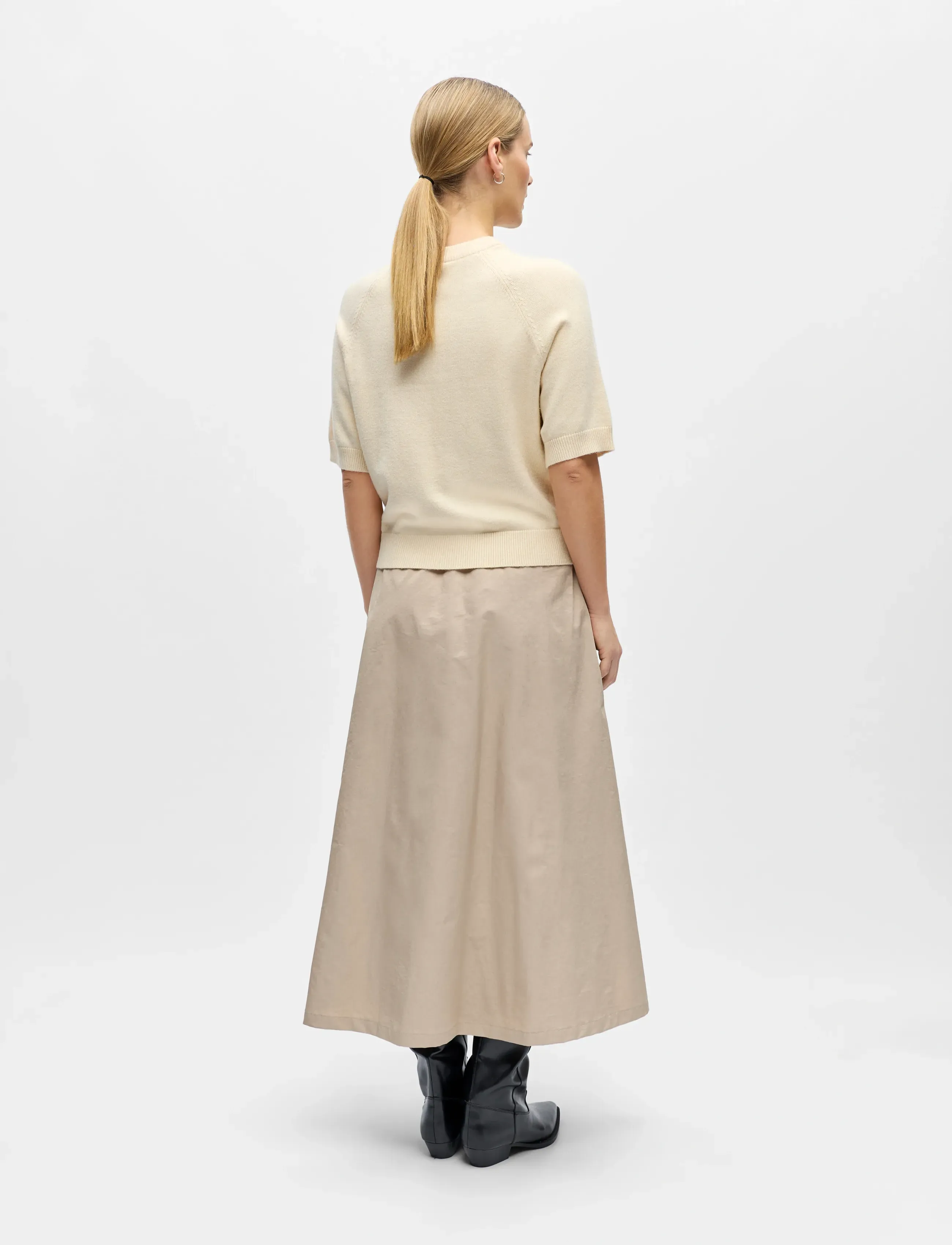 Object - OBJLANEY RUBIN SS PULLOVER NOOS - trøjer - sandshell - 2