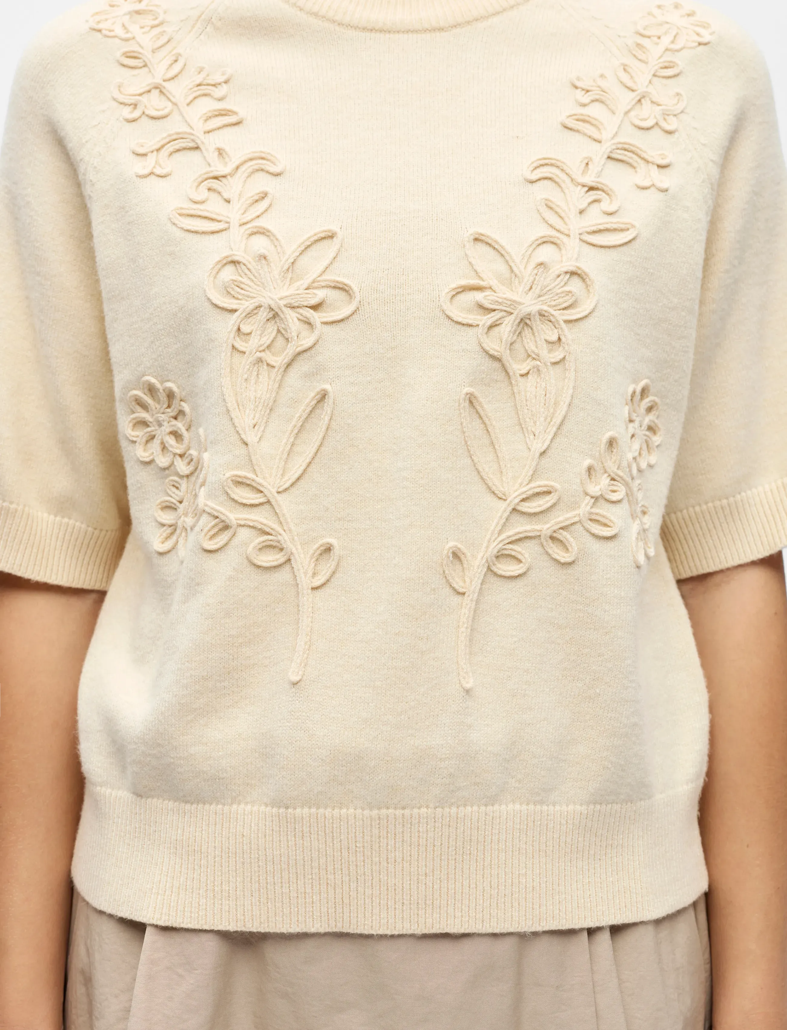 Object - OBJLANEY RUBIN SS PULLOVER NOOS - trøjer - sandshell - 3