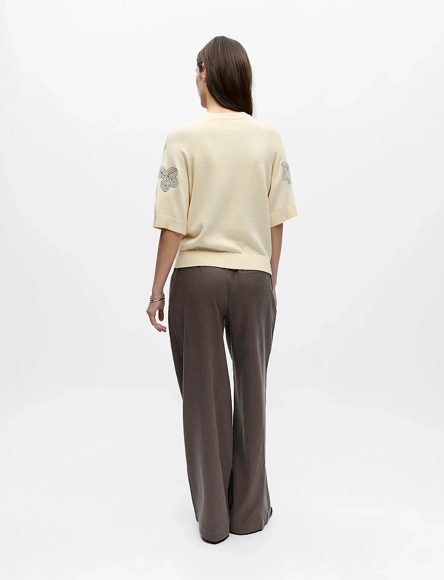 Object - OBJLANEY RUBIN SS PULLOVER NOOS - pullover - sandshell - 2