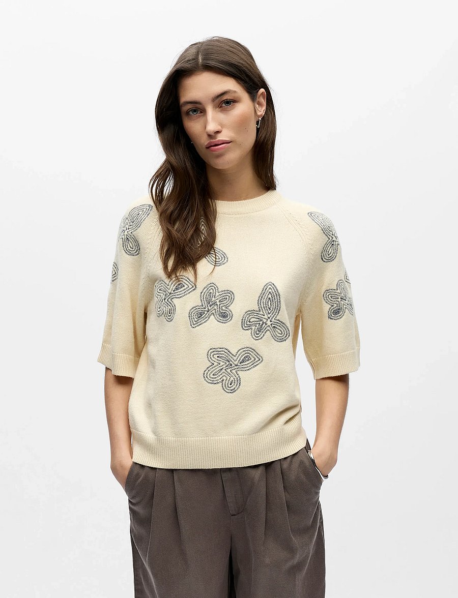 Object - OBJLANEY RUBIN SS PULLOVER NOOS - pullover - sandshell - 3
