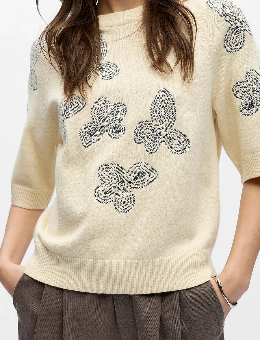 Object - OBJLANEY RUBIN SS PULLOVER NOOS - pullover - sandshell - 4