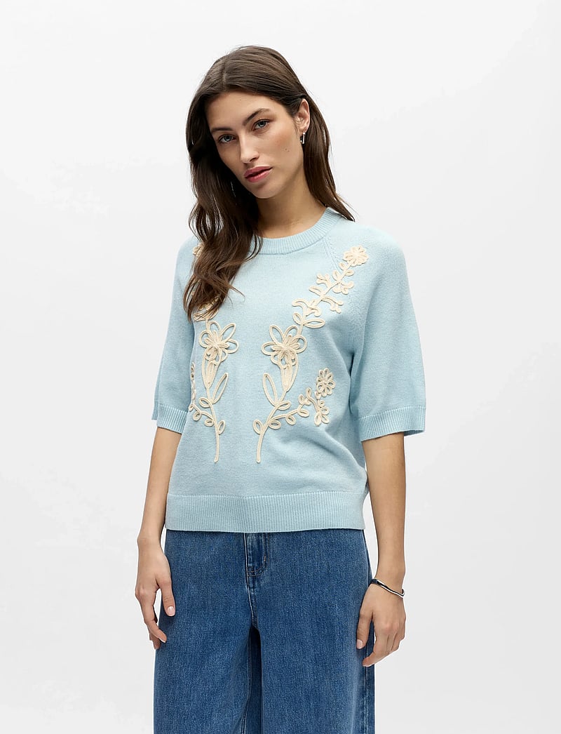 Object - OBJLANEY RUBIN SS PULLOVER NOOS - pullover - winter sky - 3
