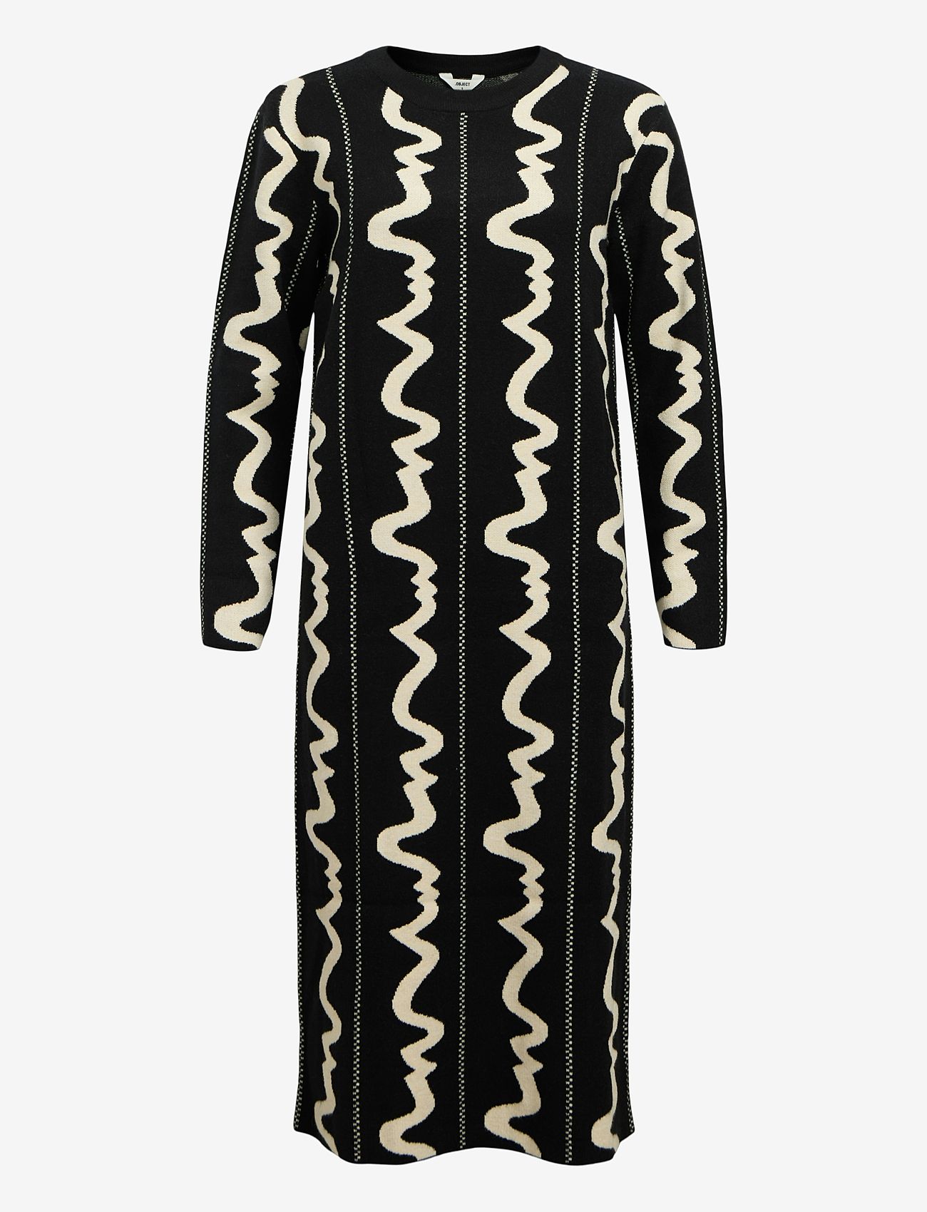 Object - OBJRAY L/S  LONG DRESS E DIV - laveste priser - black - 0