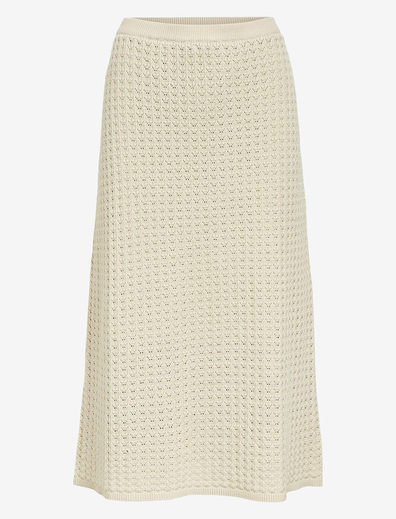 Object - OBJESTER MW RE MIDI PATTERN SKIRT DIV - strickröcke - sandshell - 0