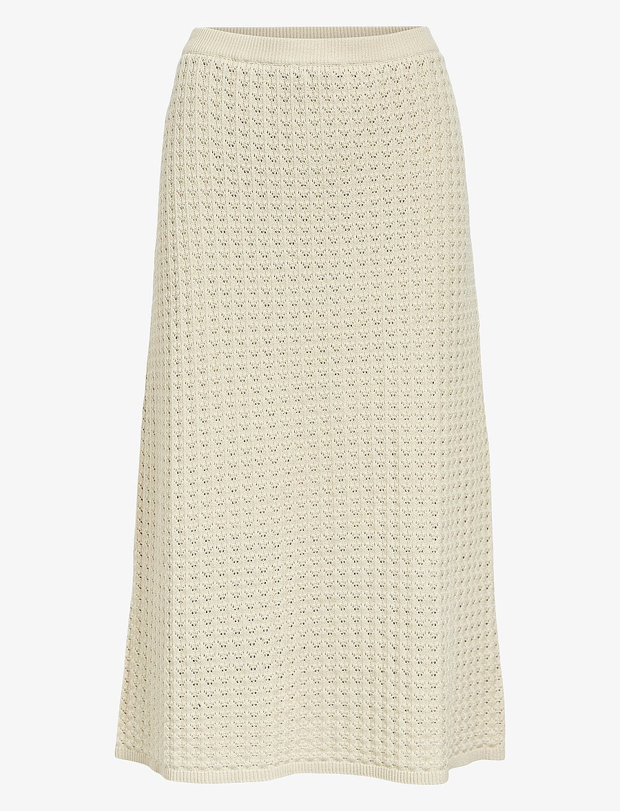 Object - OBJESTER MW RE MIDI PATTERN SKIRT DIV - strickröcke - sandshell - 1