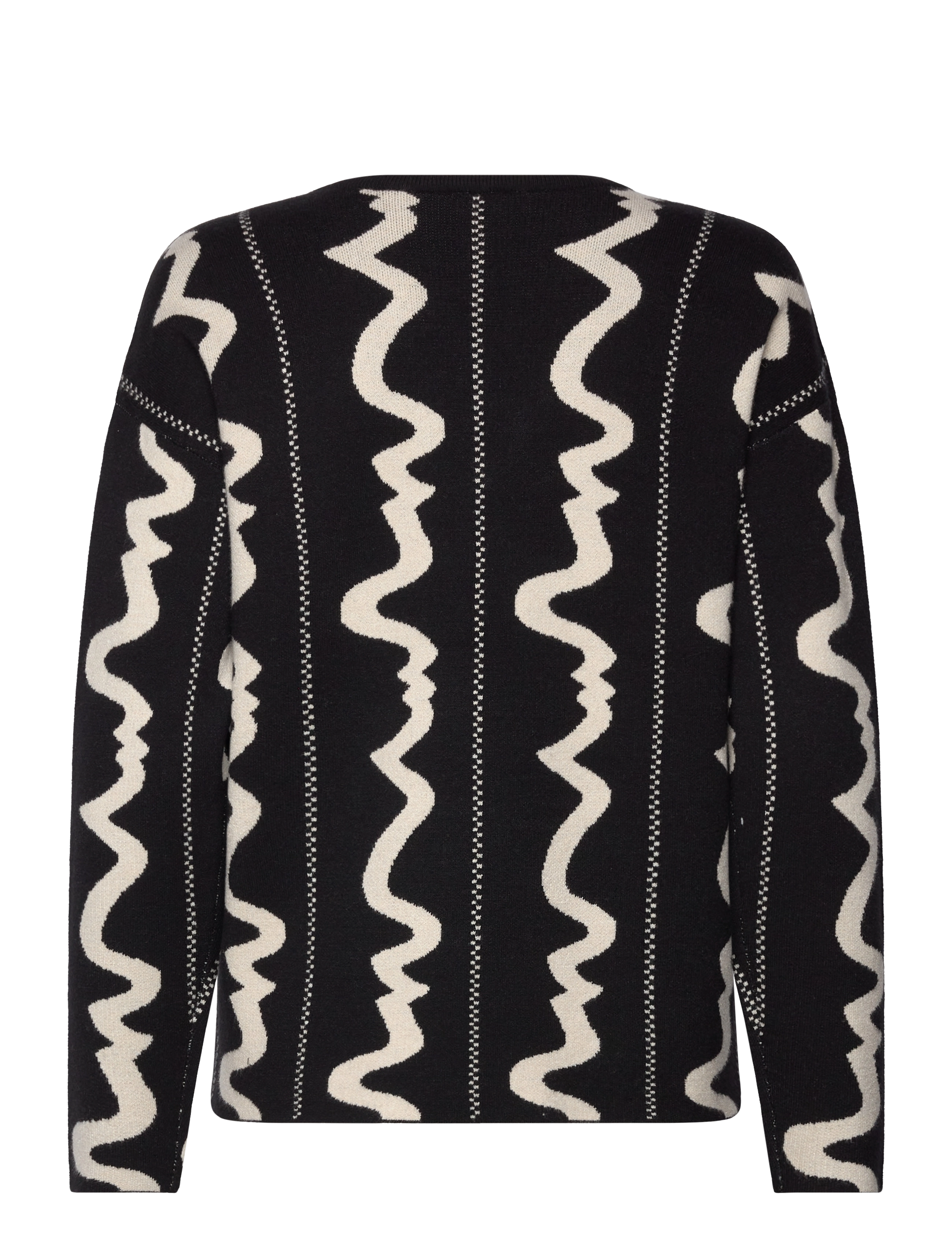 Object - OBJRAY L/S  V-NECK TOP E DIV - madalaimad hinnad - black - 2