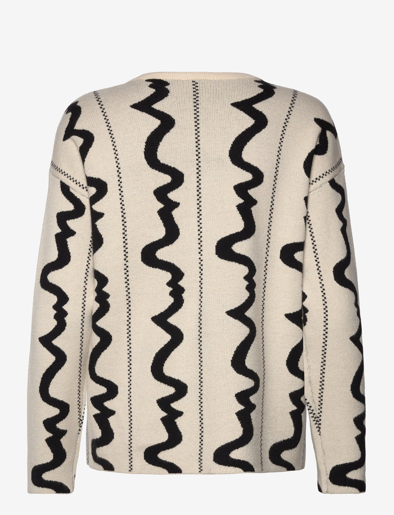 Object - OBJRAY L/S  V-NECK TOP E DIV - sügisesed riided - sandshell - 1