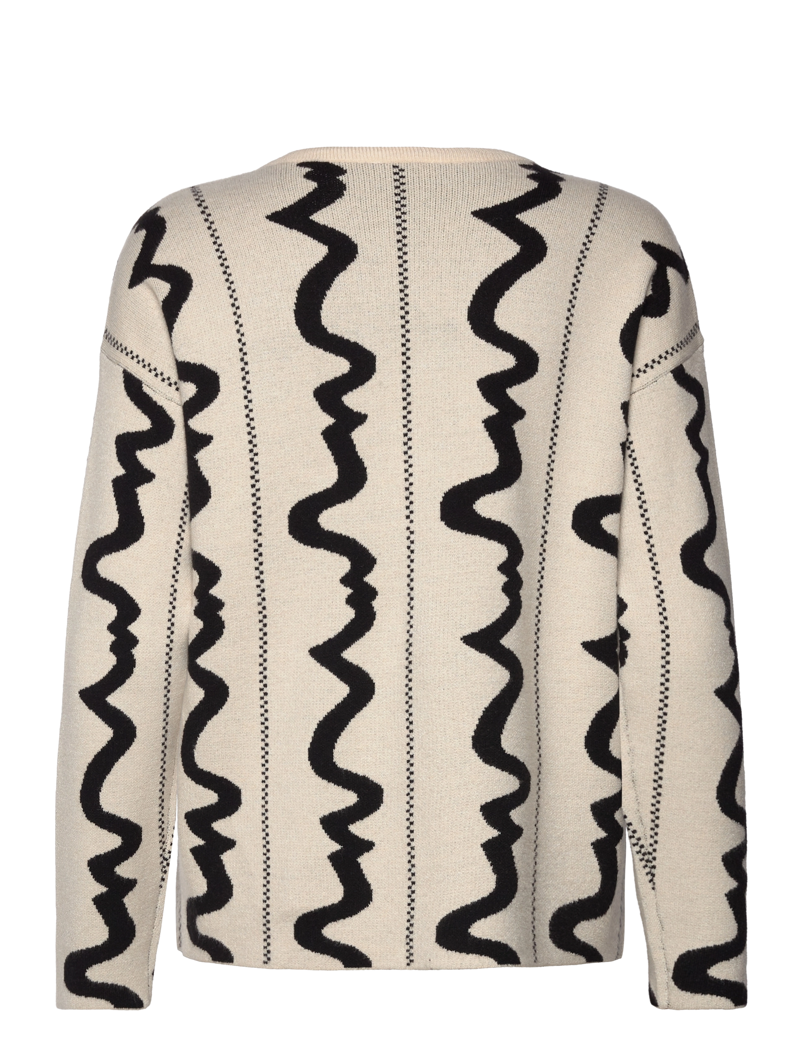 Object - OBJRAY L/S  V-NECK TOP E DIV - jumpers - sandshell - 2