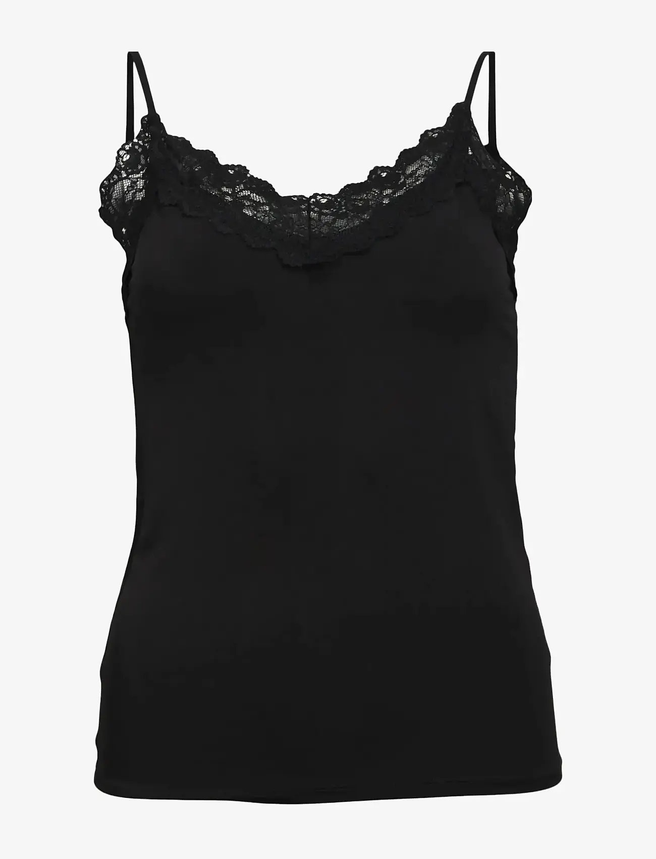 Object - OBJLEENA SUS LACE SINGLET TOP NOOS - topid ja varrukateta alussärgid - black - 1