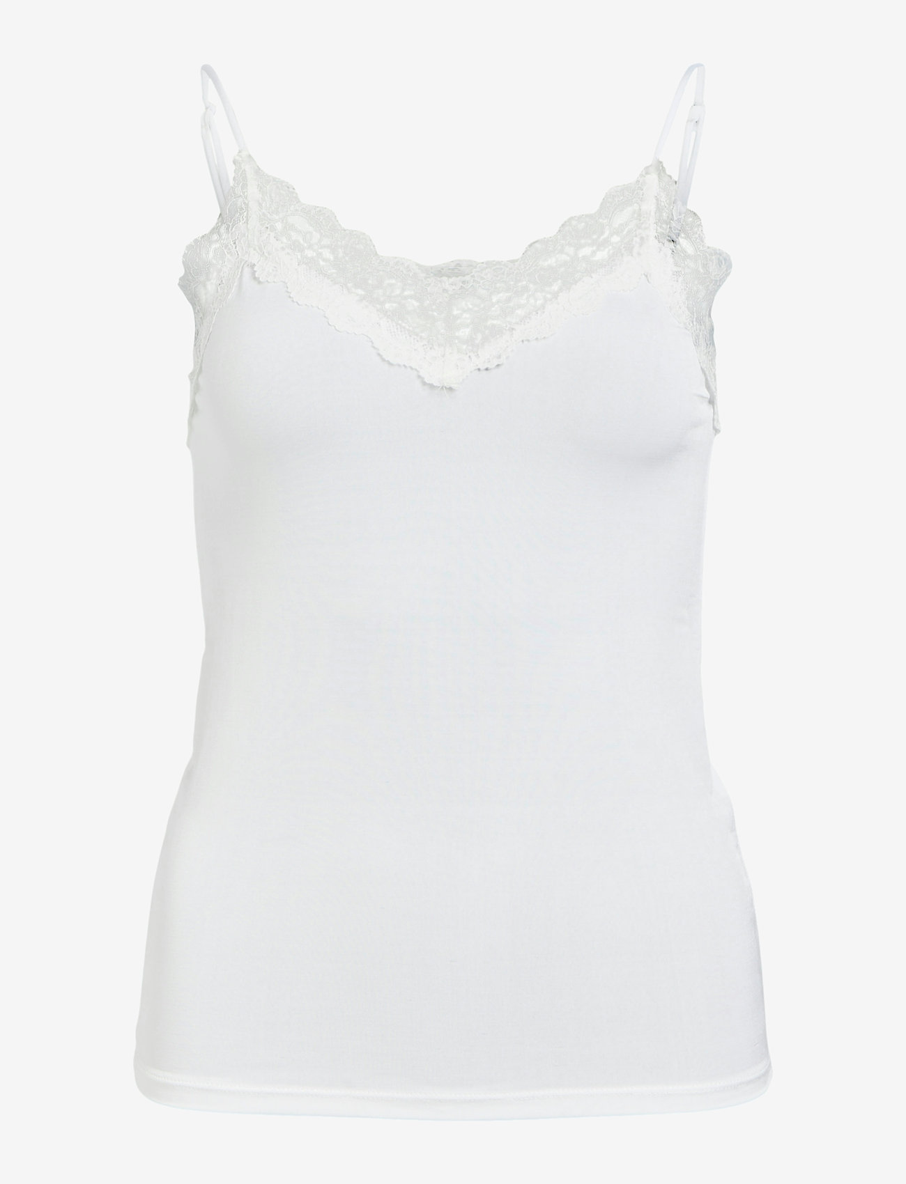 Object - OBJLEENA SUS LACE SINGLET TOP NOOS - laveste priser - white - 0