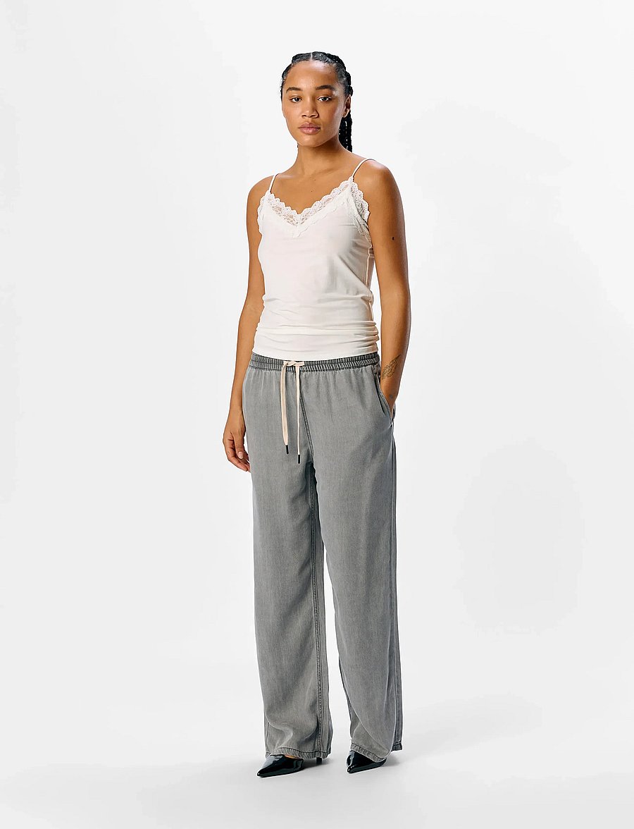 Object - OBJLEENA SUS LACE SINGLET TOP NOOS - white - 3