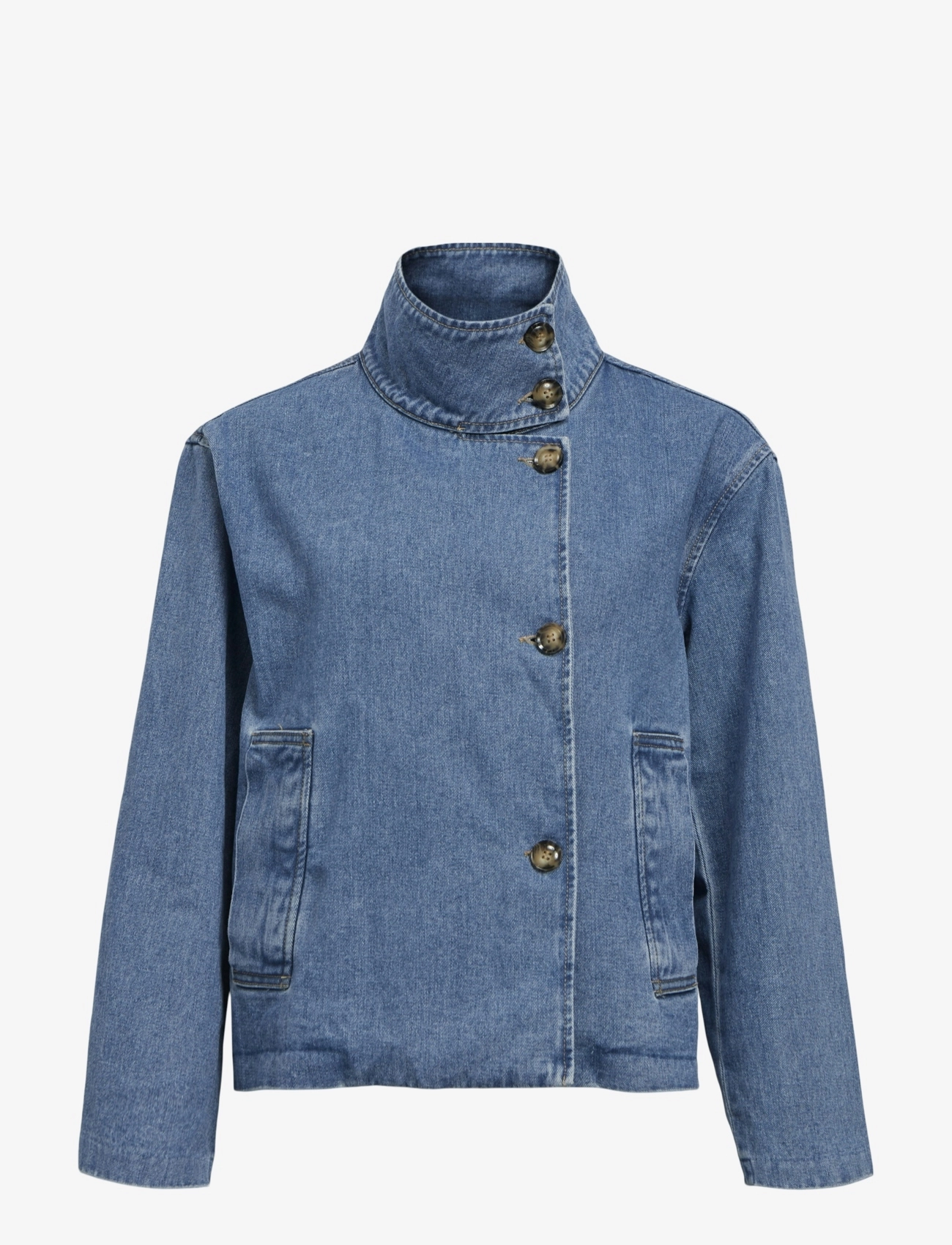 OBJECT Objtilla Gro L/S Lo Denim Jacke Noos Blau - L - Damen