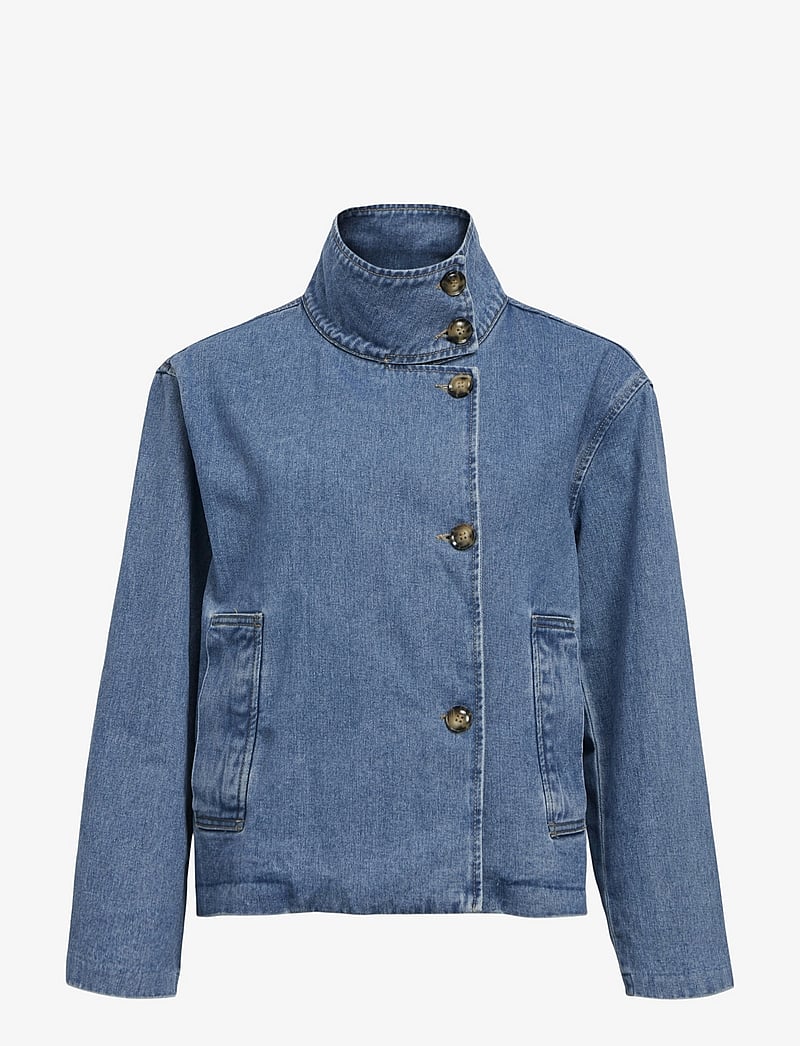 Object - OBJTILLA GRO L/S LO DENIM JACKET NOOS - lentejassen - medium blue denim - 1