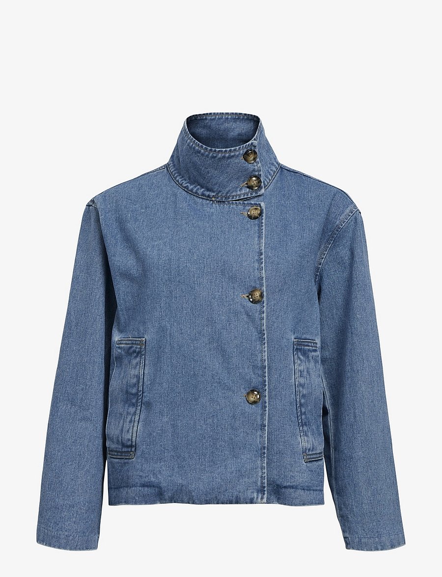 Object - OBJTILLA GRO L/S LO DENIM JACKET NOOS - frühlingsjacken - medium blue denim - 1