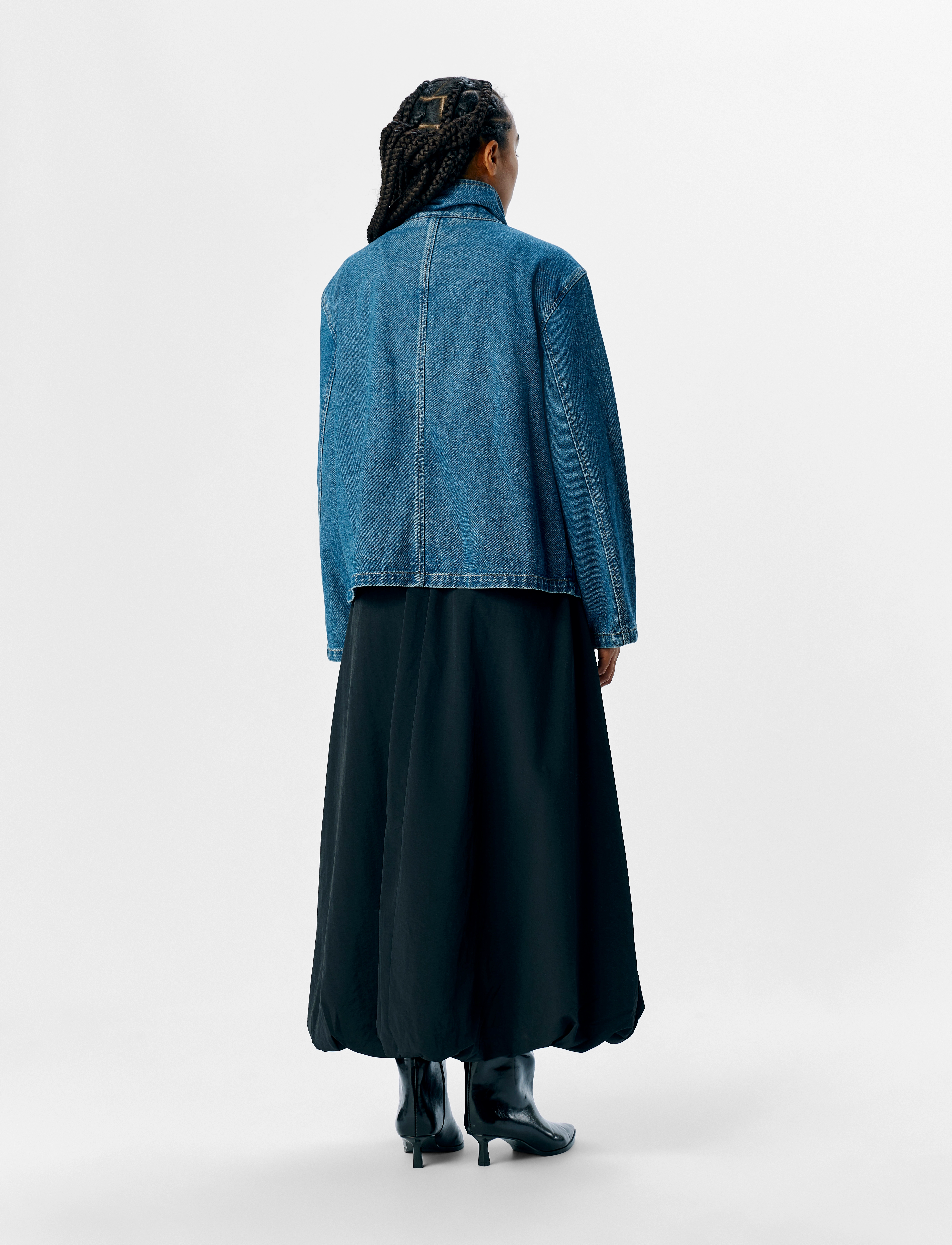 Object - OBJTILLA GRO L/S LO DENIM JACKET NOOS - ytterkläder - medium blue denim - 2