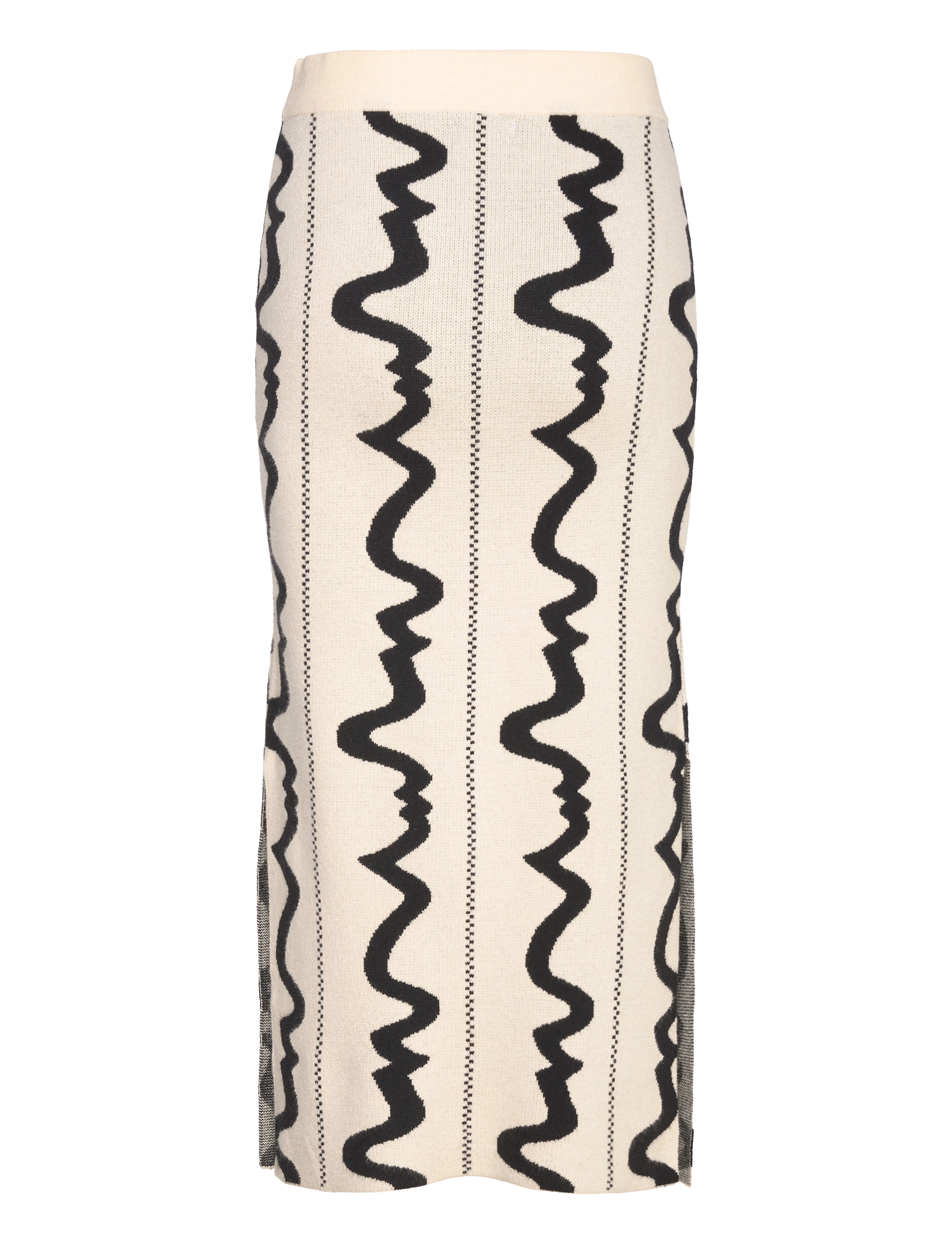 Object - OBJRAY SLI LONG SKIRT E DIV - adīti svārki - sandshell - 2