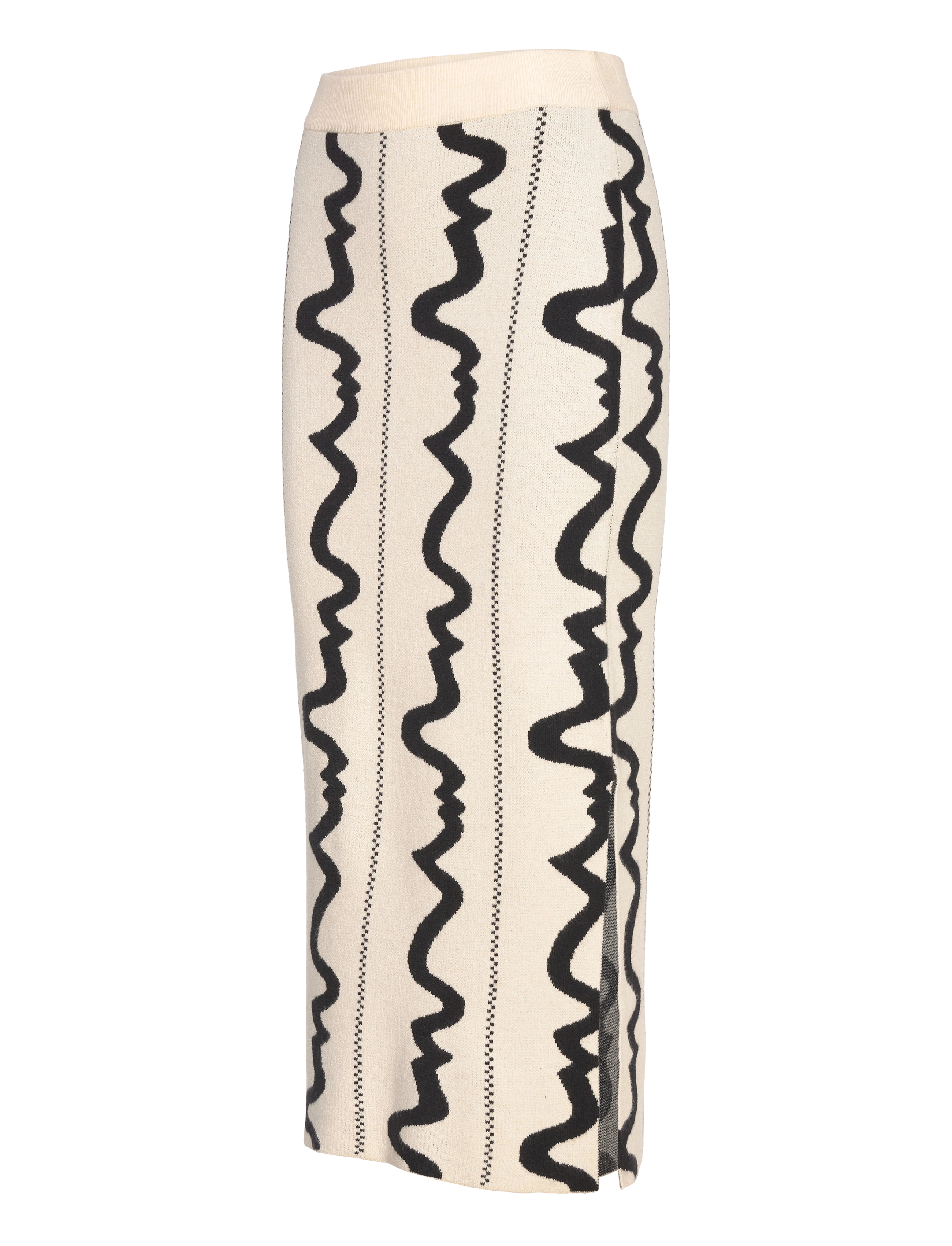 Object - OBJRAY SLI LONG SKIRT E DIV - adīti svārki - sandshell - 4