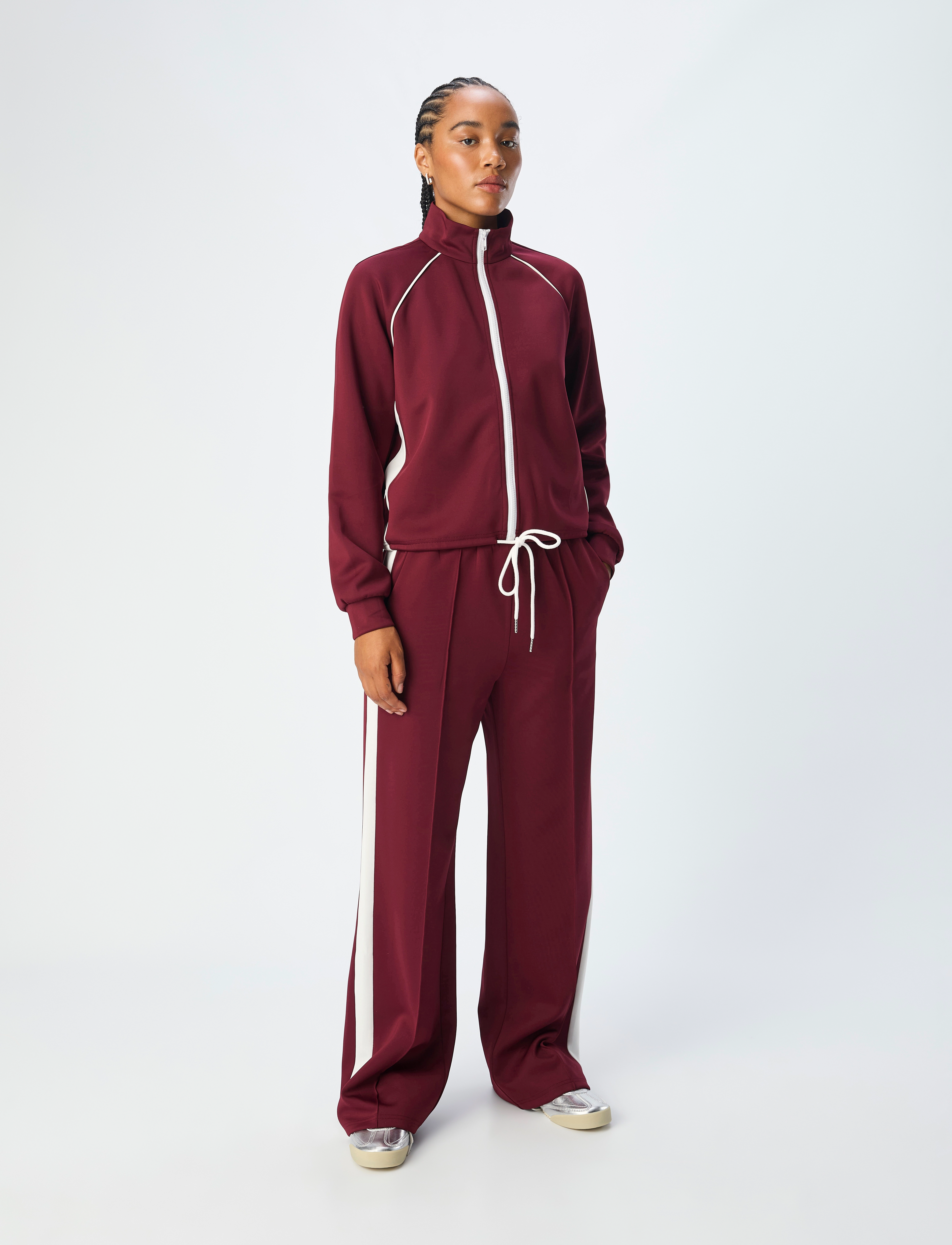 Object - OBJCASSIDY MW LO PANT E AW FAIR 24 - bukser med brede ben - cabernet - 3