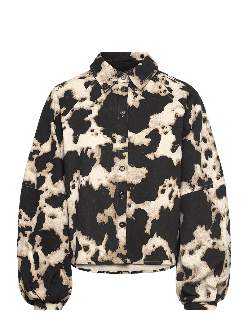 Object - OBJMONTANA L/S LO JACKET E AW FAIR 24 - overshirts - black - 0