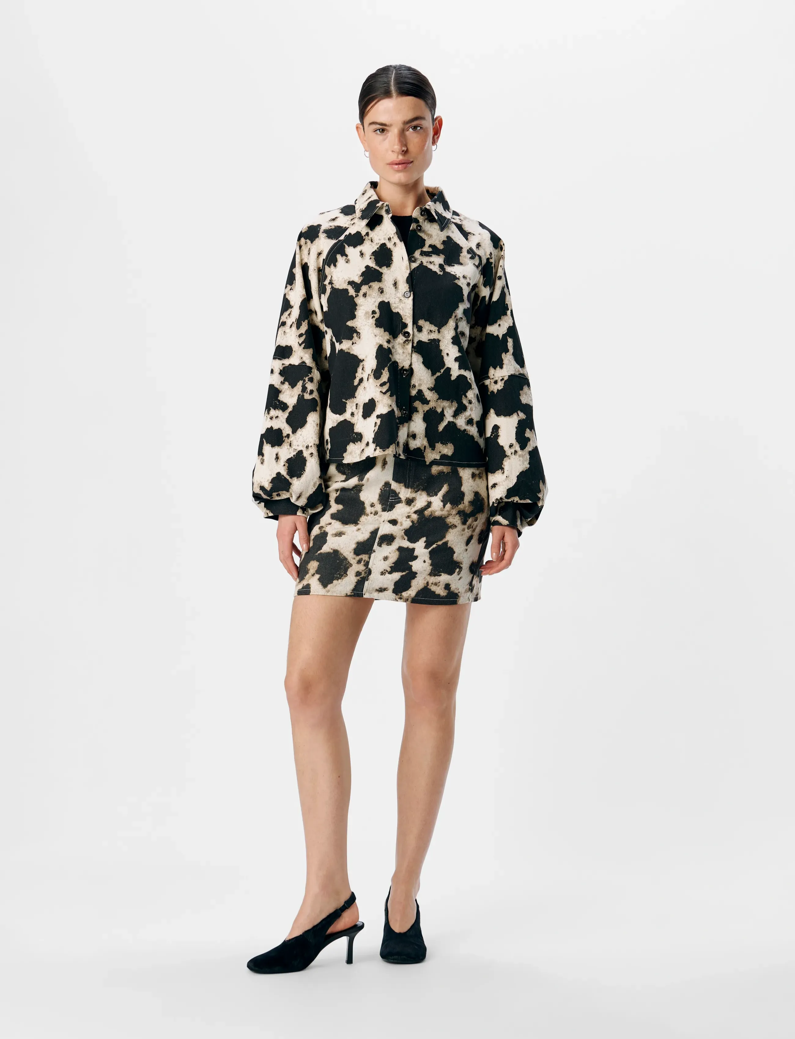 Object - OBJMONTANA L/S LO JACKET E AW FAIR 24 - damen - black - 4