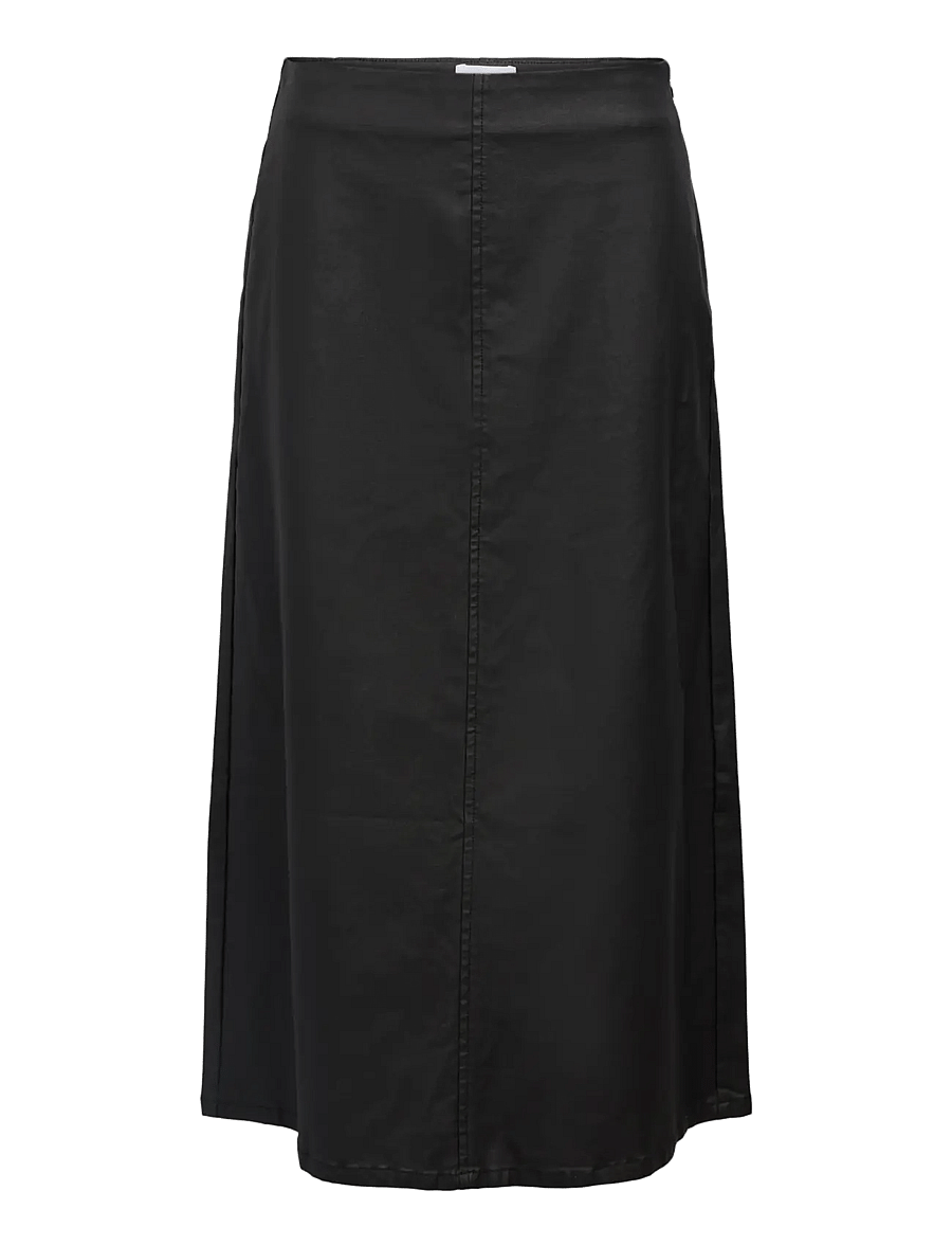 Object - OBJMATTHIE HW LONG SKIRT REP - midi-röcke - black - 1
