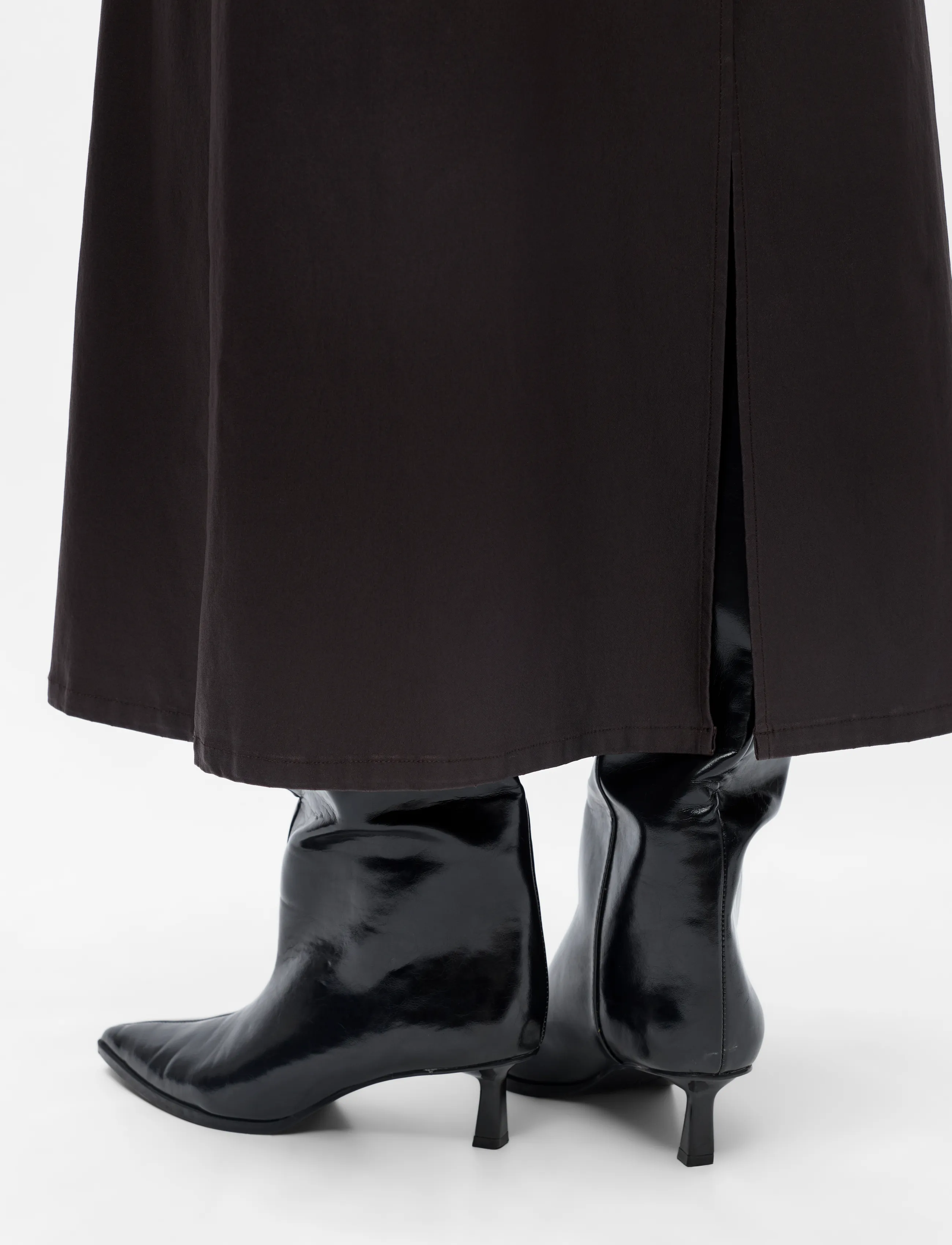 Object - OBJMATTHIE HW LONG SKIRT REP - midi-röcke - black - 4