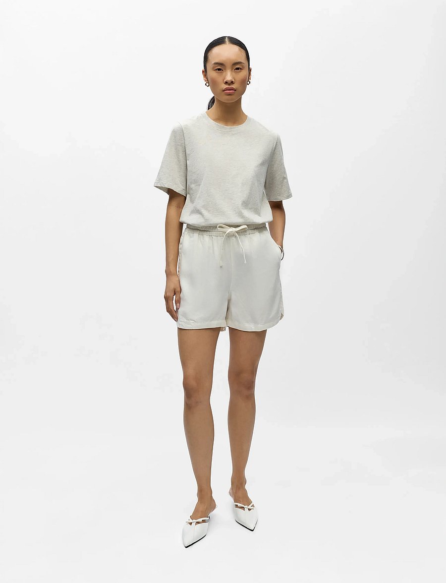 Object - OBJFRAME RE MW SHORTS NOOS - casual szorty - cloud dancer - 0