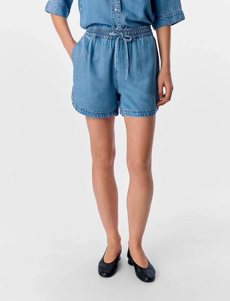 Object - OBJFRAME RE MW SHORTS NOOS - casual shorts - light blue denim - 0