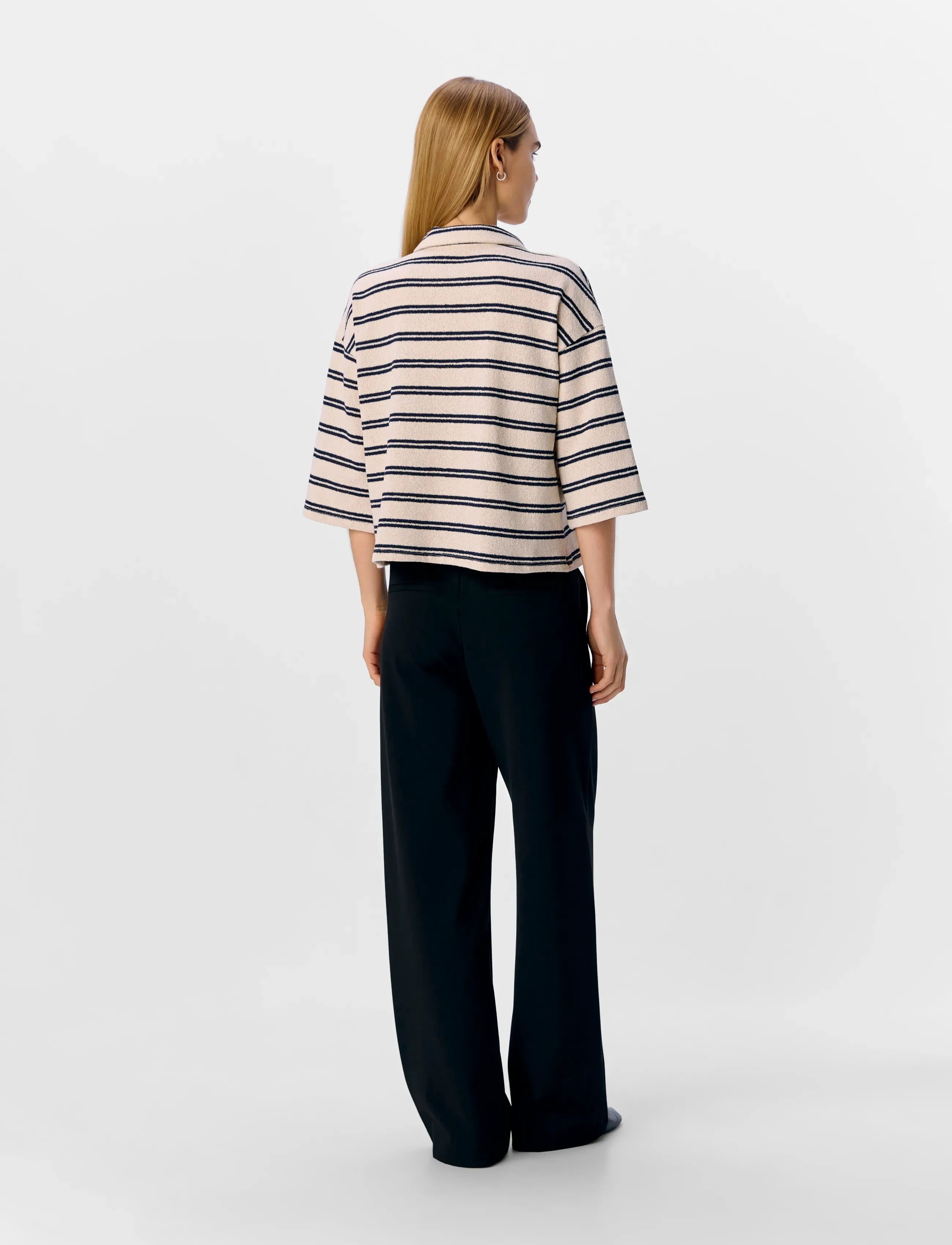Object - OBJSELMA LO 3/4 POLO TOP 139 - polo shirts - sandshell - 2