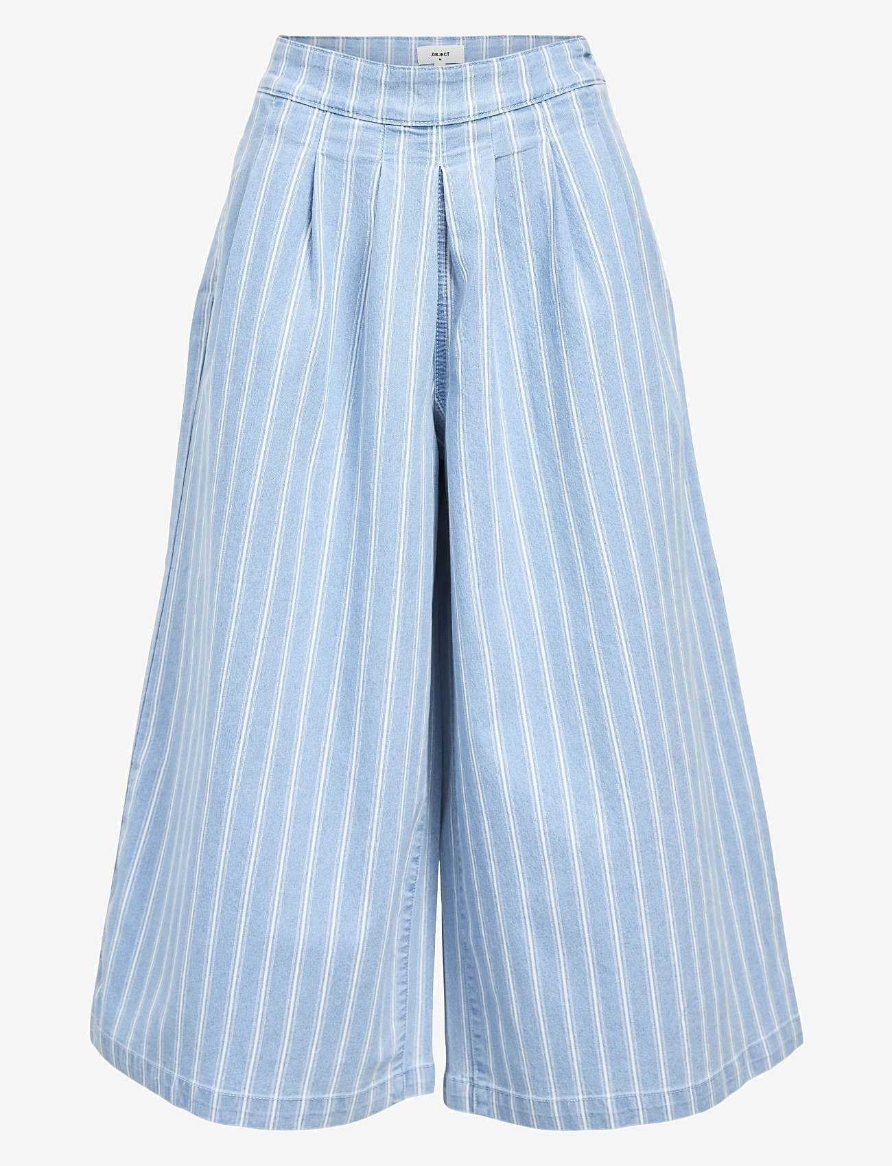 Object - OBJELSIE DENIM MW SUPER WIDE CULOTTE 139 - culottes - light blue denim - 0