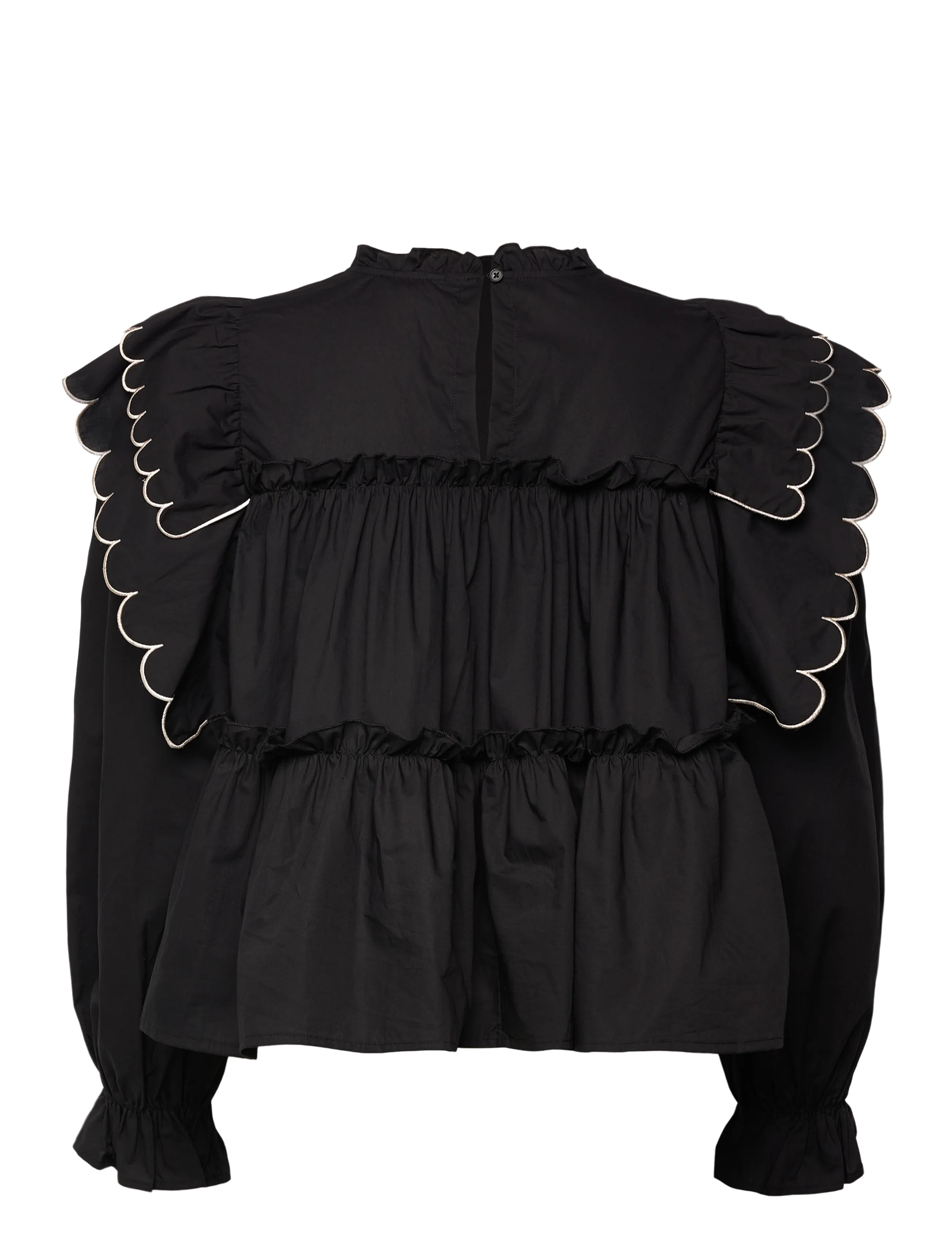 Object - OBJHOPE L/S TOP DIV - pikkade varrukatega pluusid - black - 2
