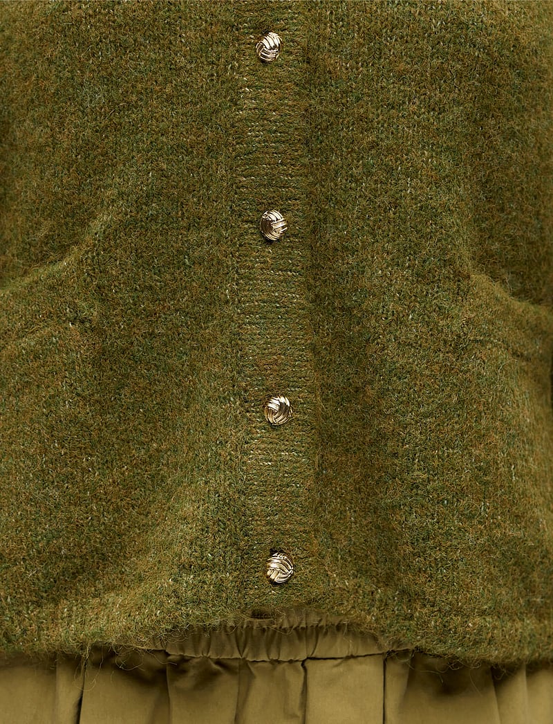 Object - OBJSAGGIA RE L/S KNIT CARDIGAN NOOS - cardigans - fir green - 4