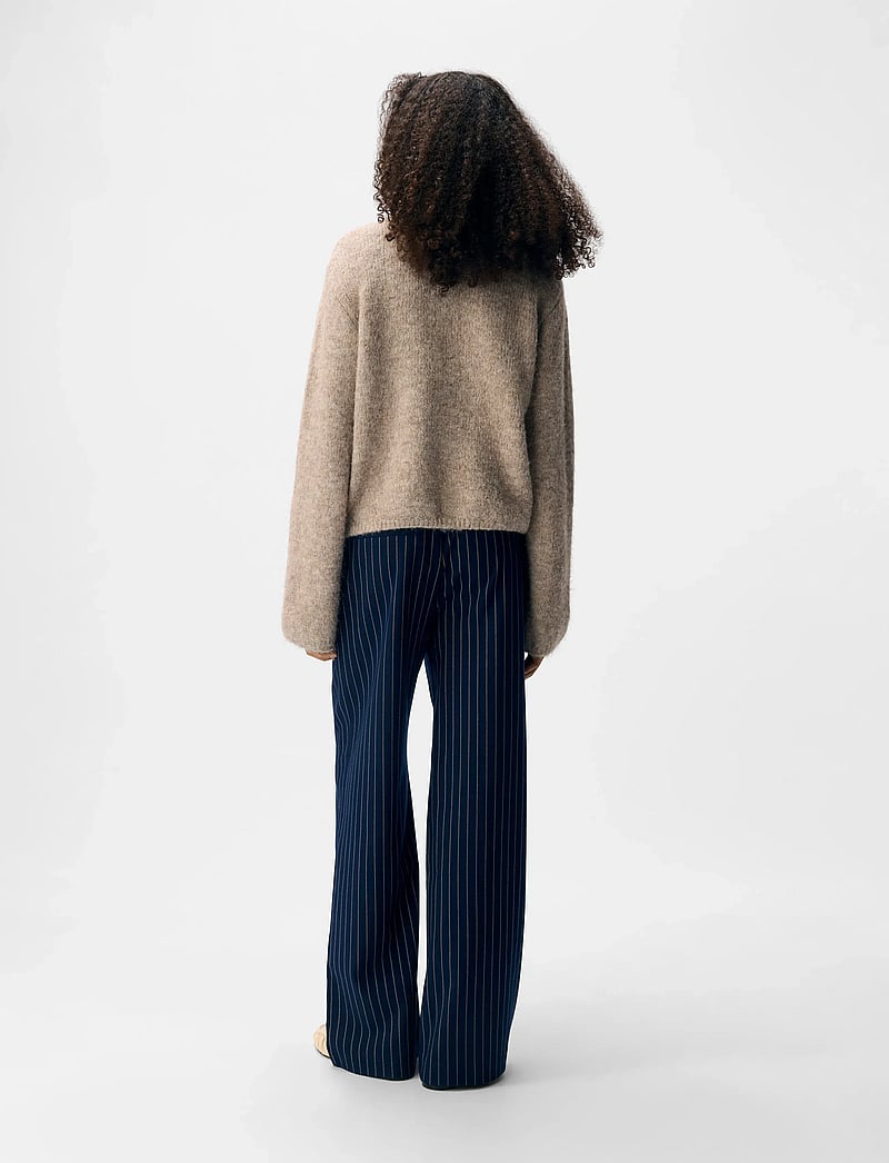 Object - OBJSAGGIA RE L/S KNIT CARDIGAN NOOS - koftor - humus - 2