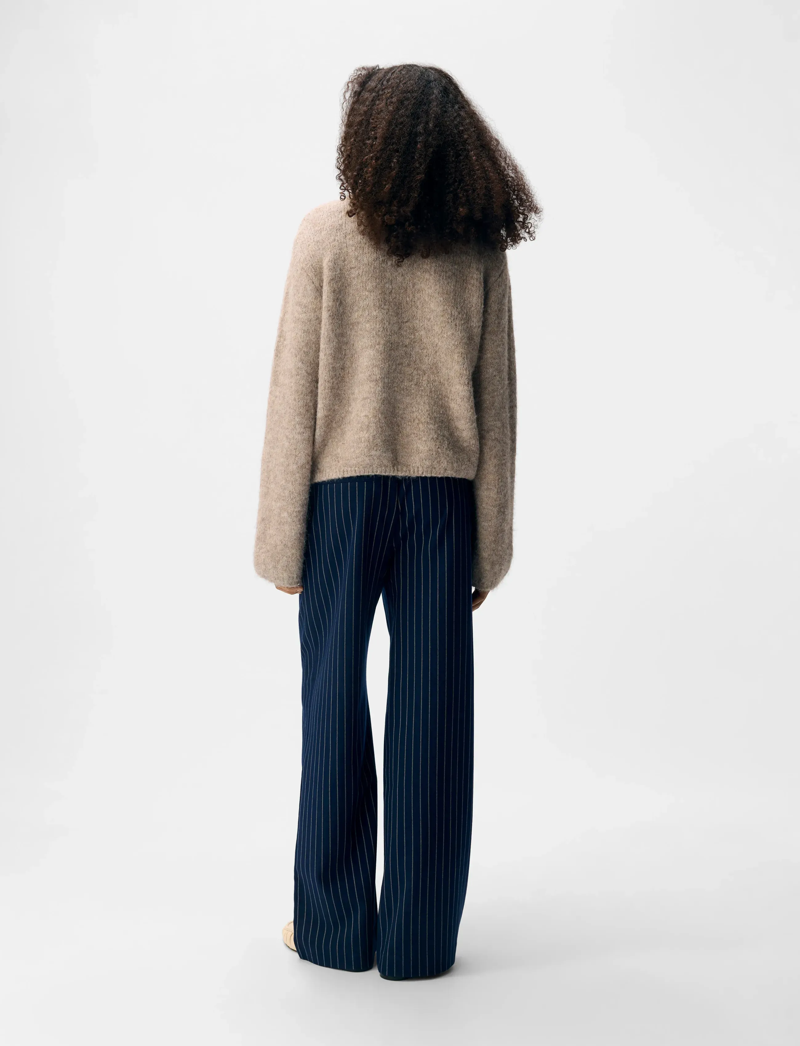 Object - OBJSAGGIA RE L/S KNIT CARDIGAN NOOS - strickjacken - humus - 2