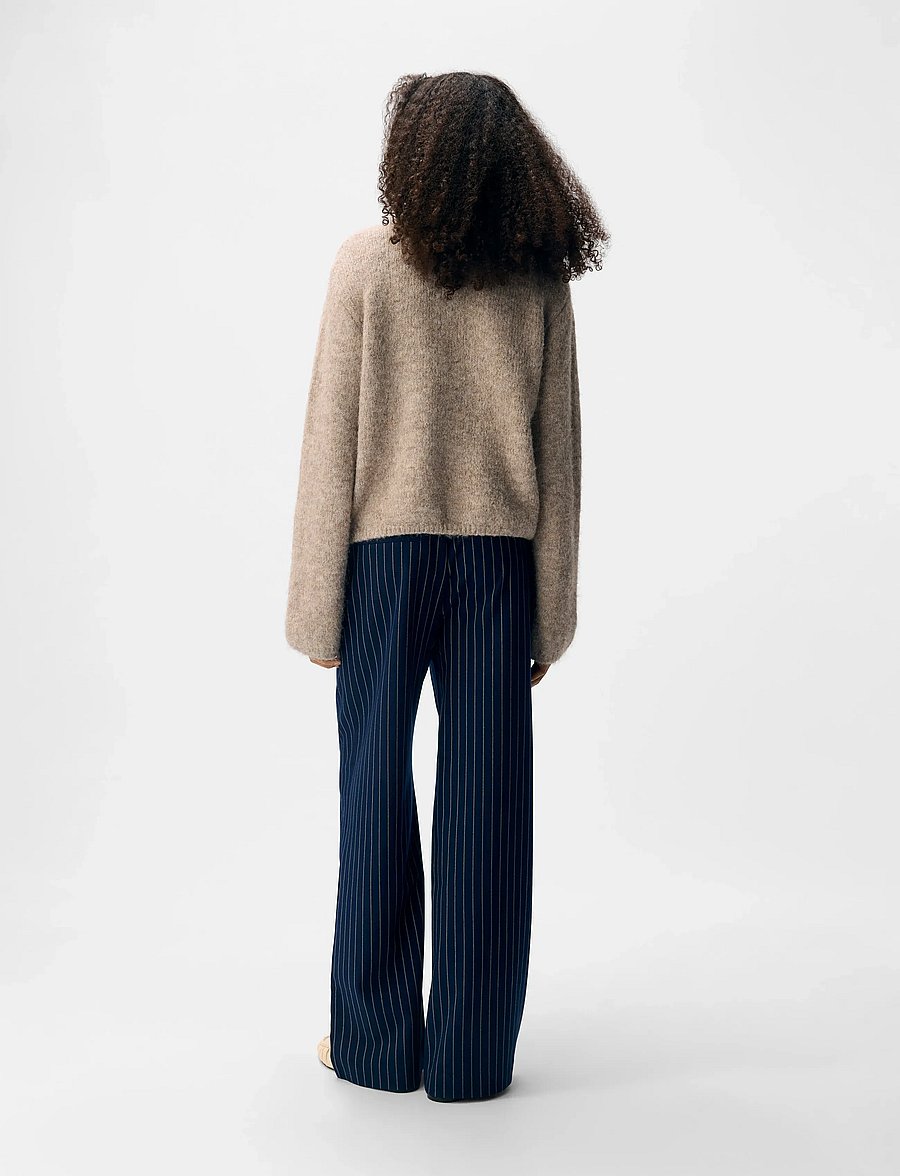Object - OBJSAGGIA RE L/S KNIT CARDIGAN NOOS - strickjacken - humus - 2