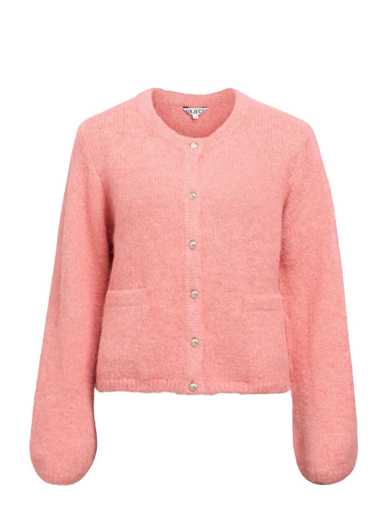 Object OBJSAGGIA RE L/S KNIT CARDIGAN NOOS - Kardiganid - LANTANA / pink/rose